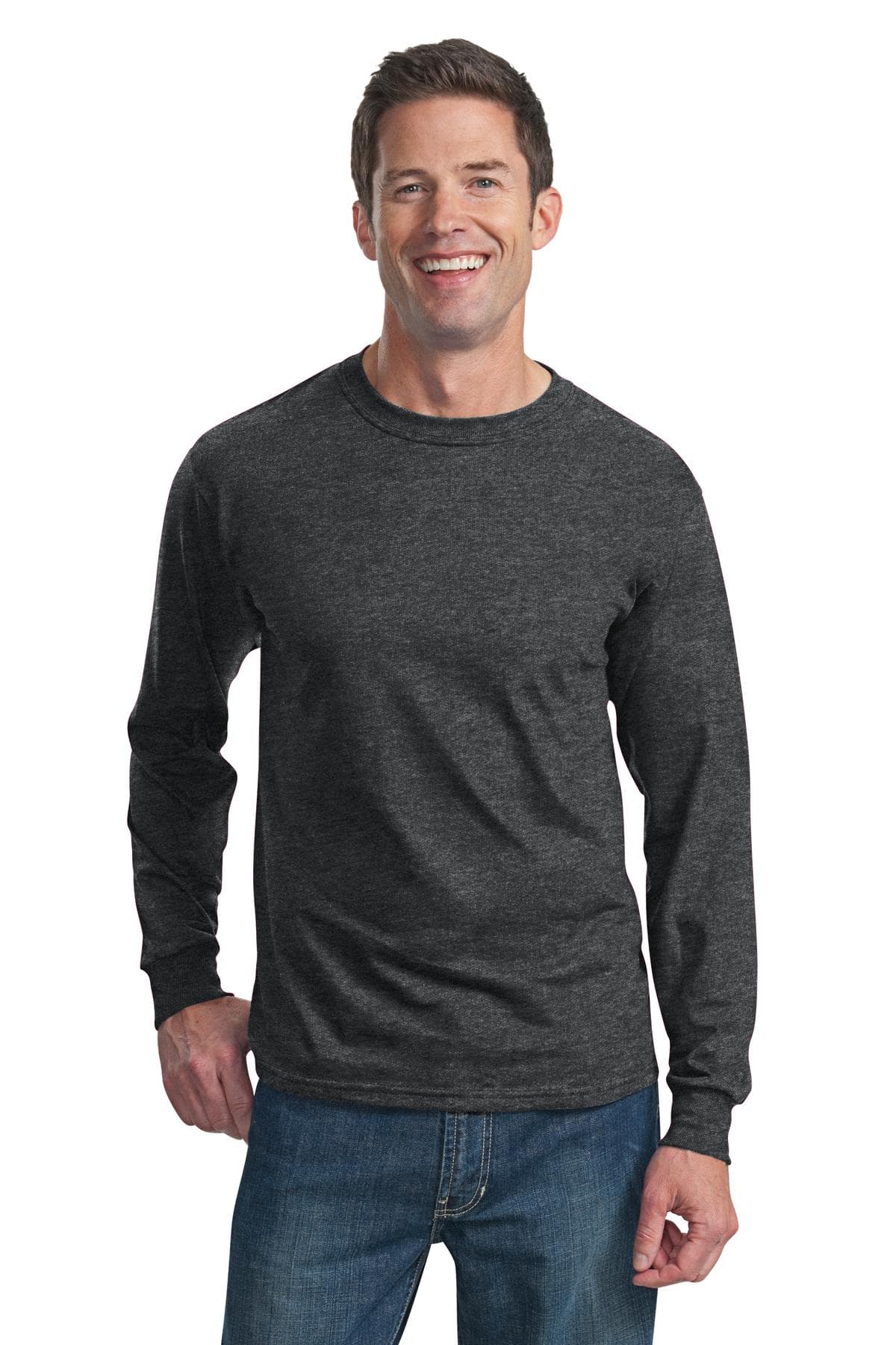 DISCONTINUED Fruit of the Loom HD Cotton 100% Cotton Long Sleeve T-Shirt. 4930