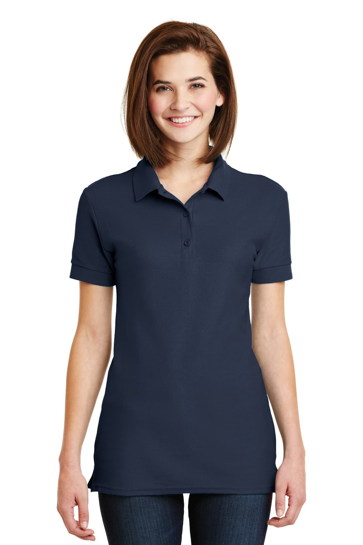 DISCONTINUED Gildan Ladies 6.6-Ounce 100% Double Pique Cotton Sport Shirt. 82800L