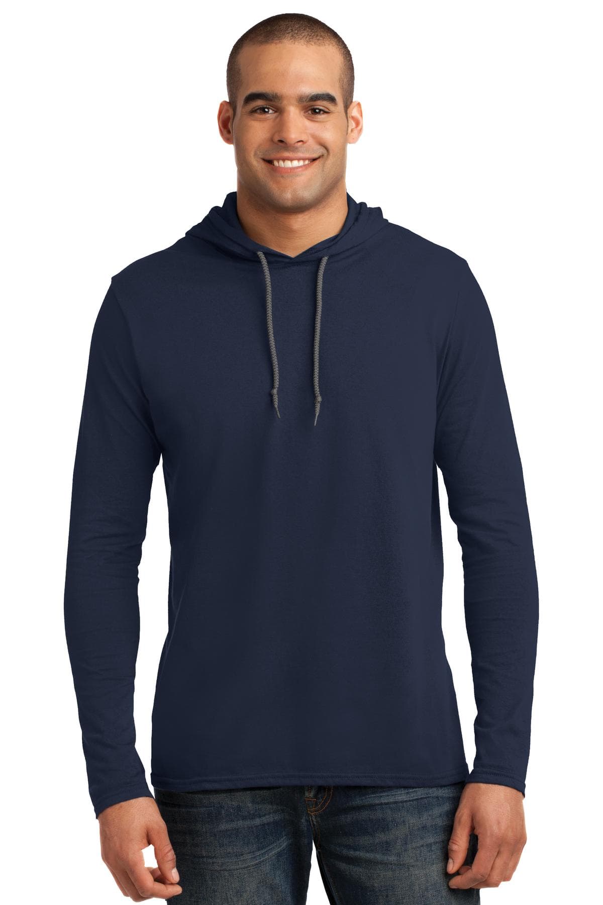 DISCONTINUED Gildan 100% Ring Spun Cotton Long Sleeve Hooded T-Shirt. 987