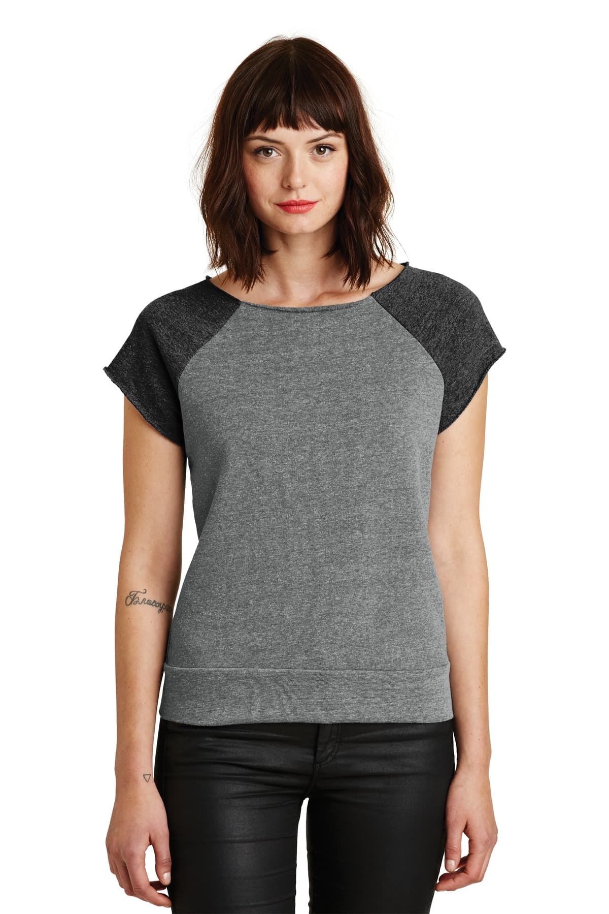 DISCONTINUED Alternative Women's Rehearsal Short Sleeve Pullover Sweatshirt. AA2823