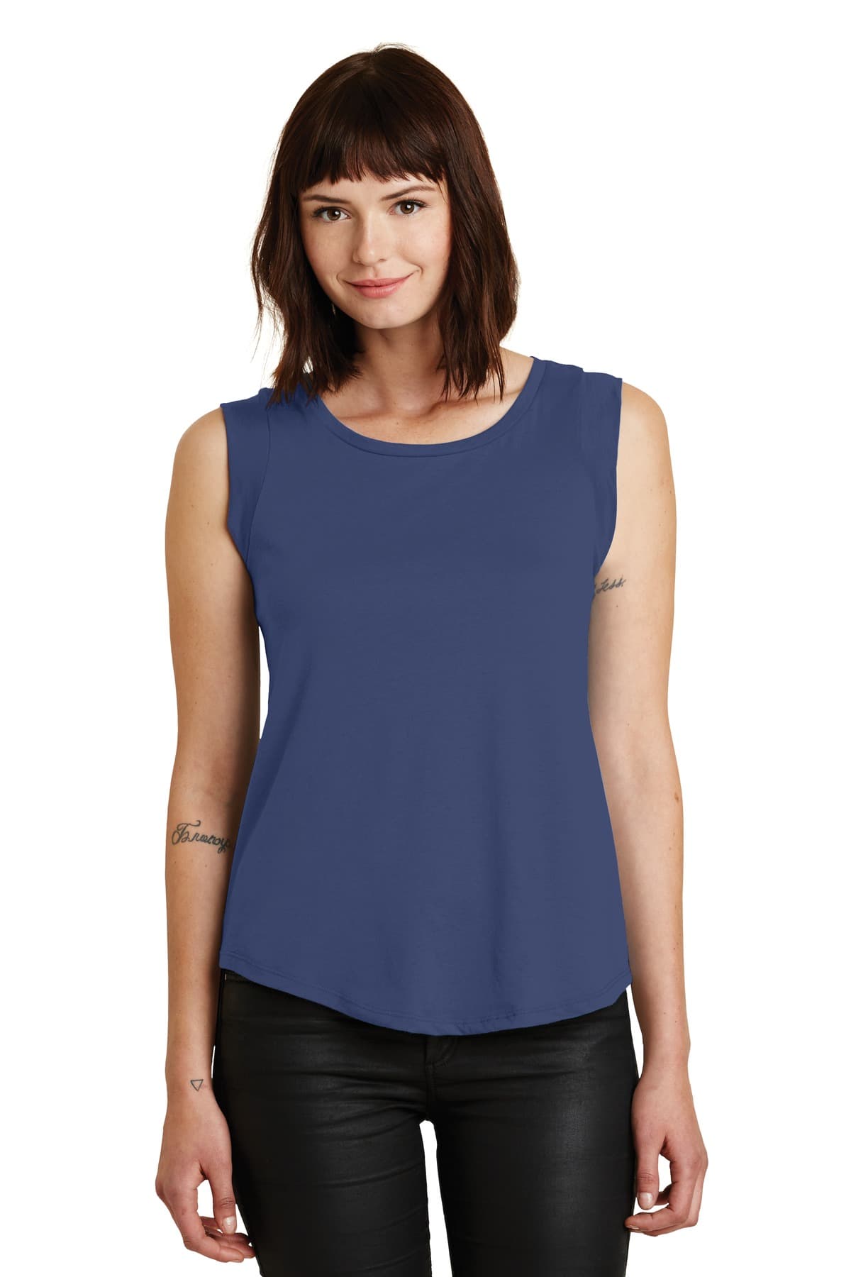 DISCONTINUED Alternative Women's Cap Sleeve Satin Jersey Crew T-Shirt. AA4013