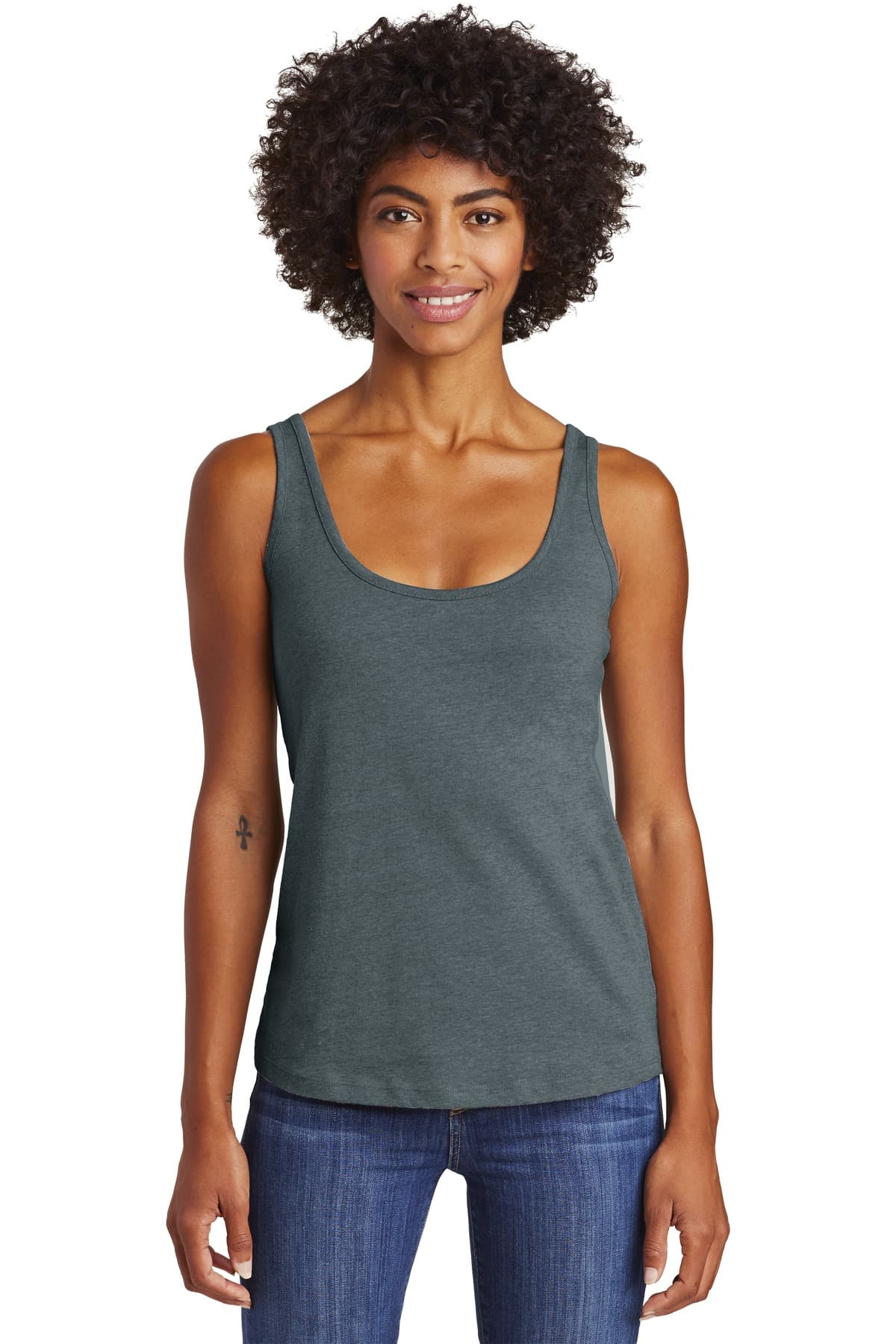 DISCONTINUED Alternative Women's Runaway Blended Jersey Tank. AA6044