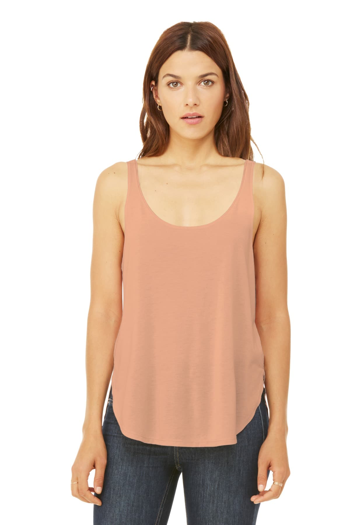 DISCONTINUED BELLA+CANVAS  Women's Flowy Side-Slit Tank. BC8802