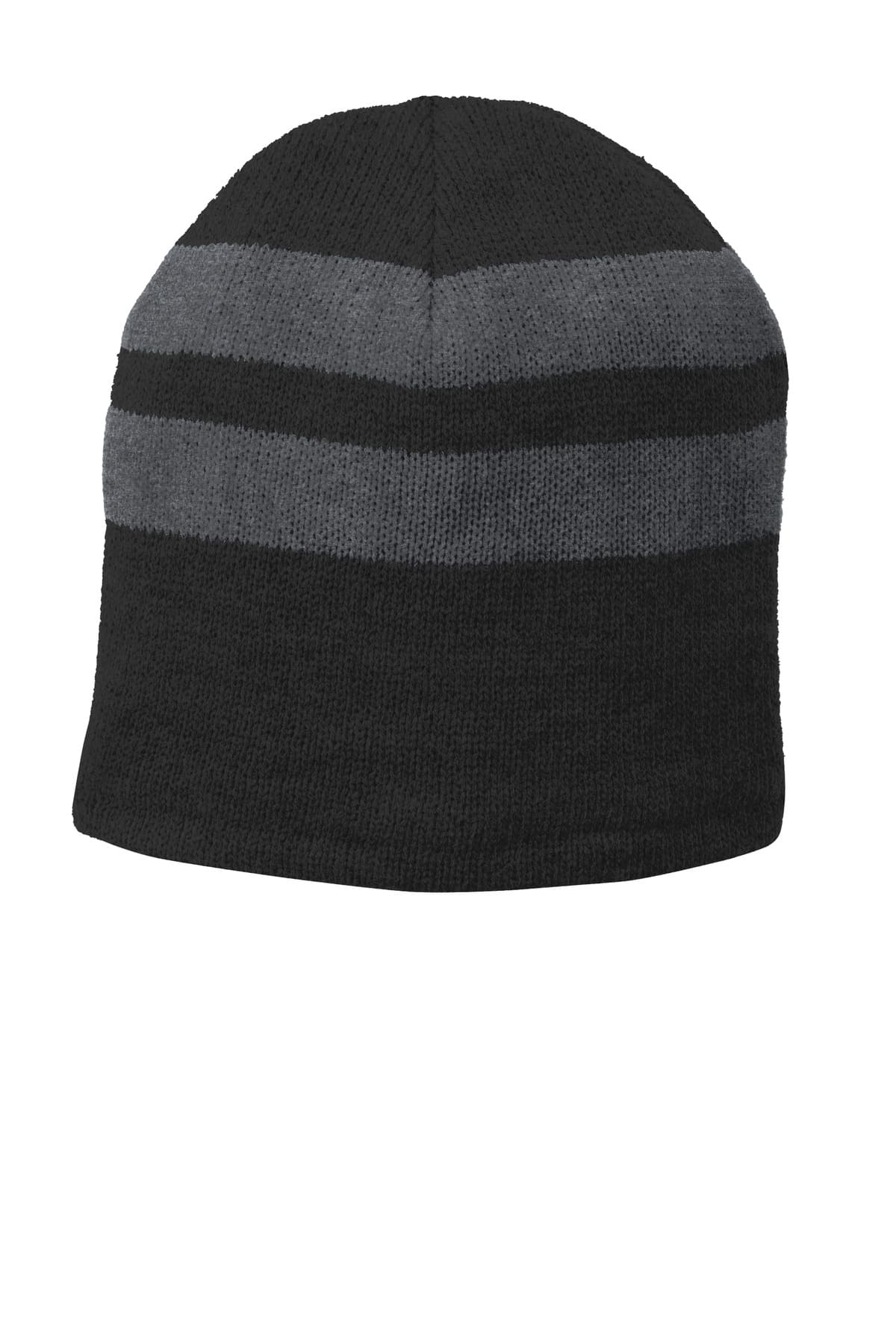 DISCONTINUED Port Authority Fleece-Lined Striped Beanie Cap. C922