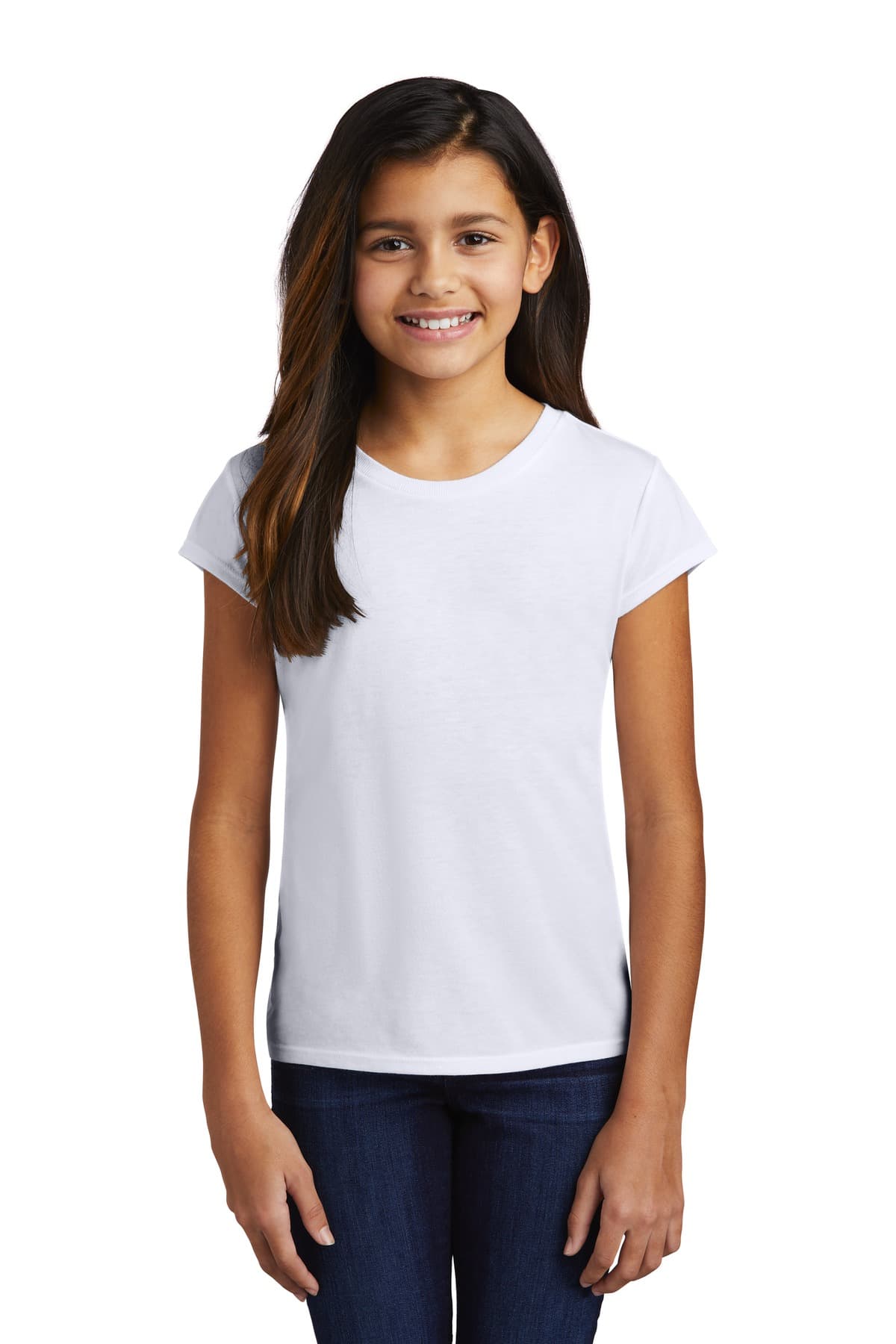 DISCONTINUED District  Girls Perfect Tri  Tee DT130YG