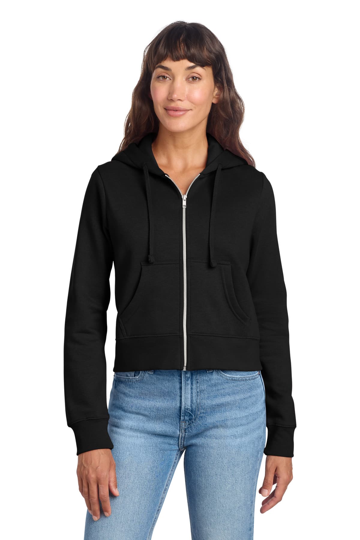 District Women's V.I.T. Fleece Full-Zip Hoodie DT6103