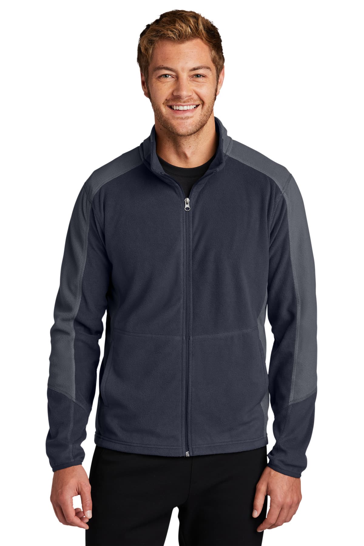 DISCONTINUED Port Authority Colorblock Microfleece Jacket. F230
