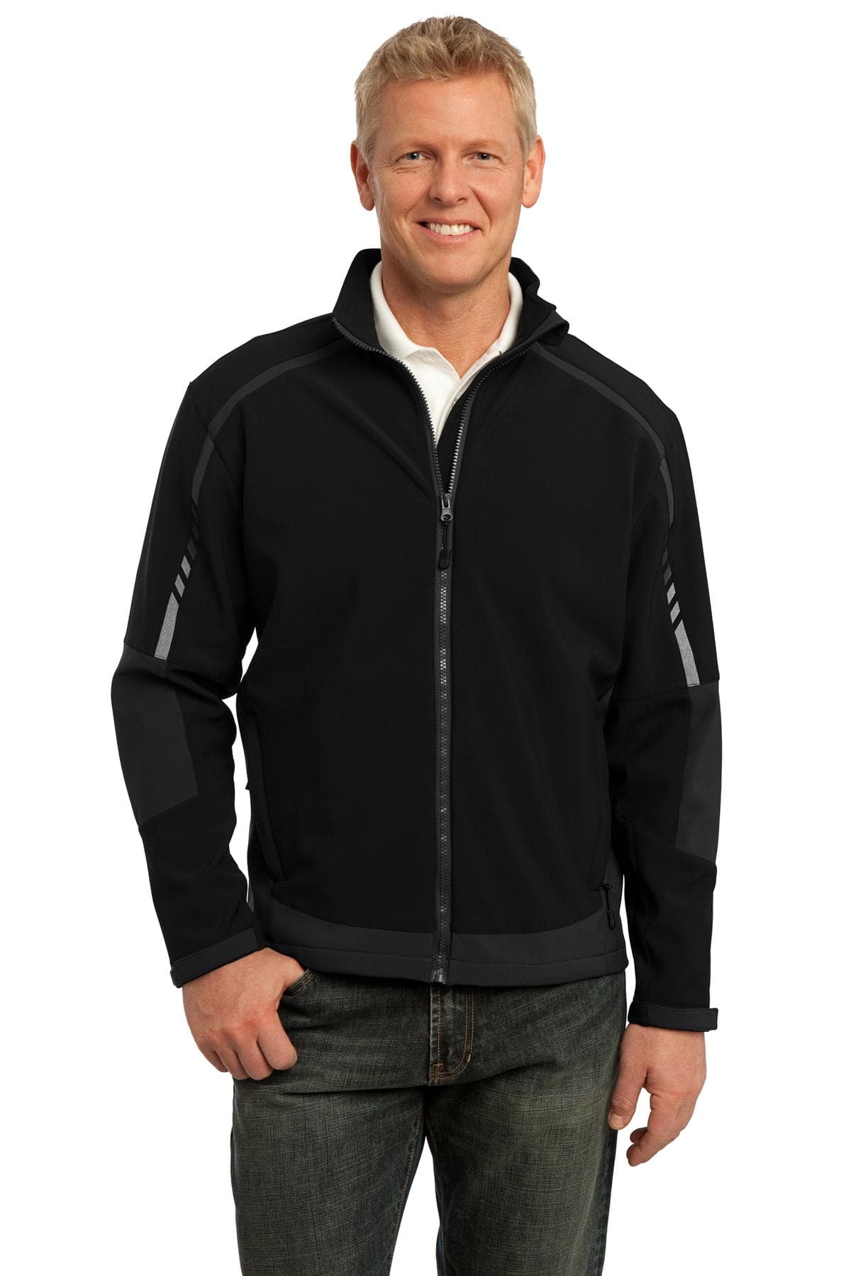 DISCONTINUED Port Authority Embark Soft Shell Jacket. J307