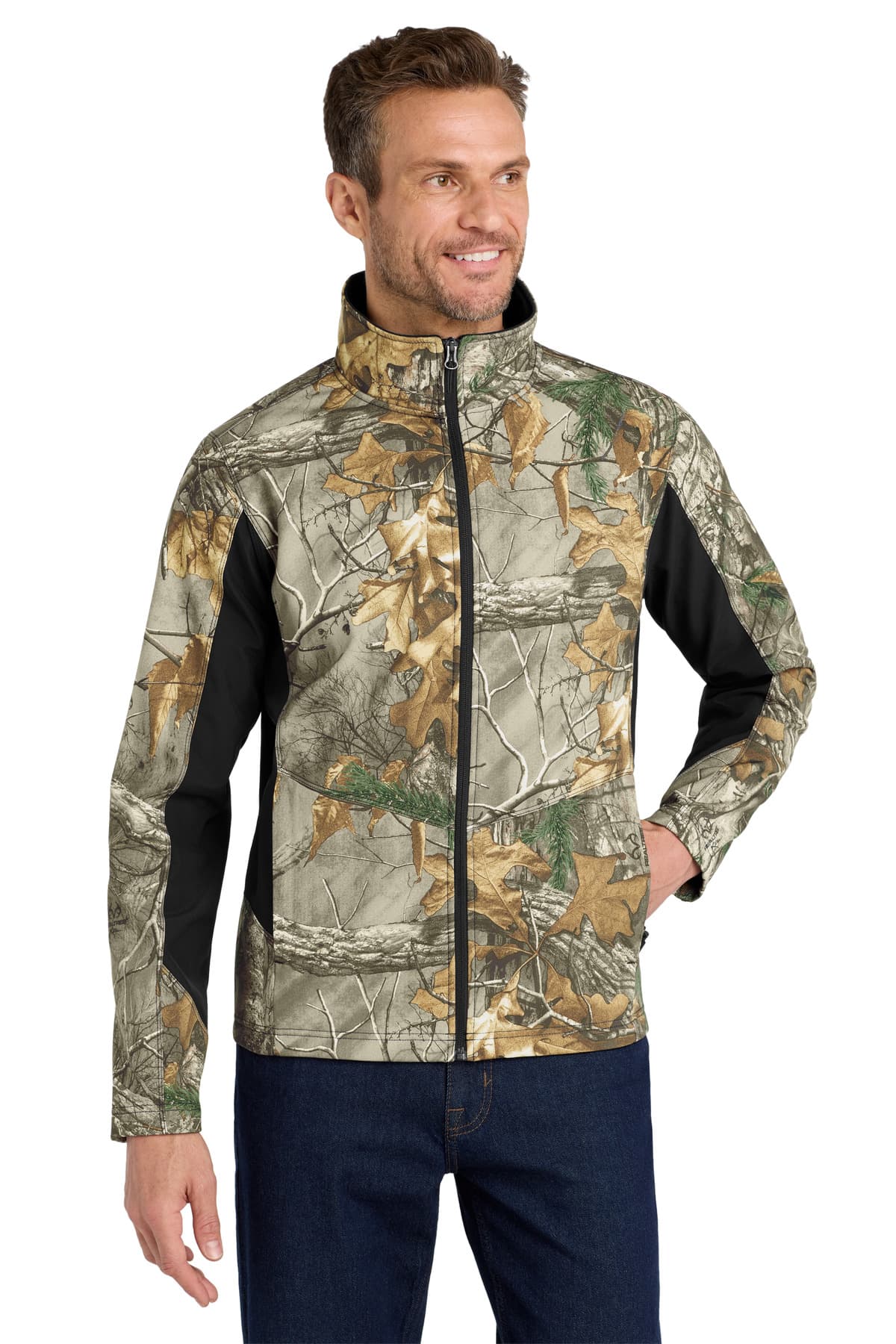 DISCONTINUED Port Authority Camouflage Colorblock Soft Shell. J318C