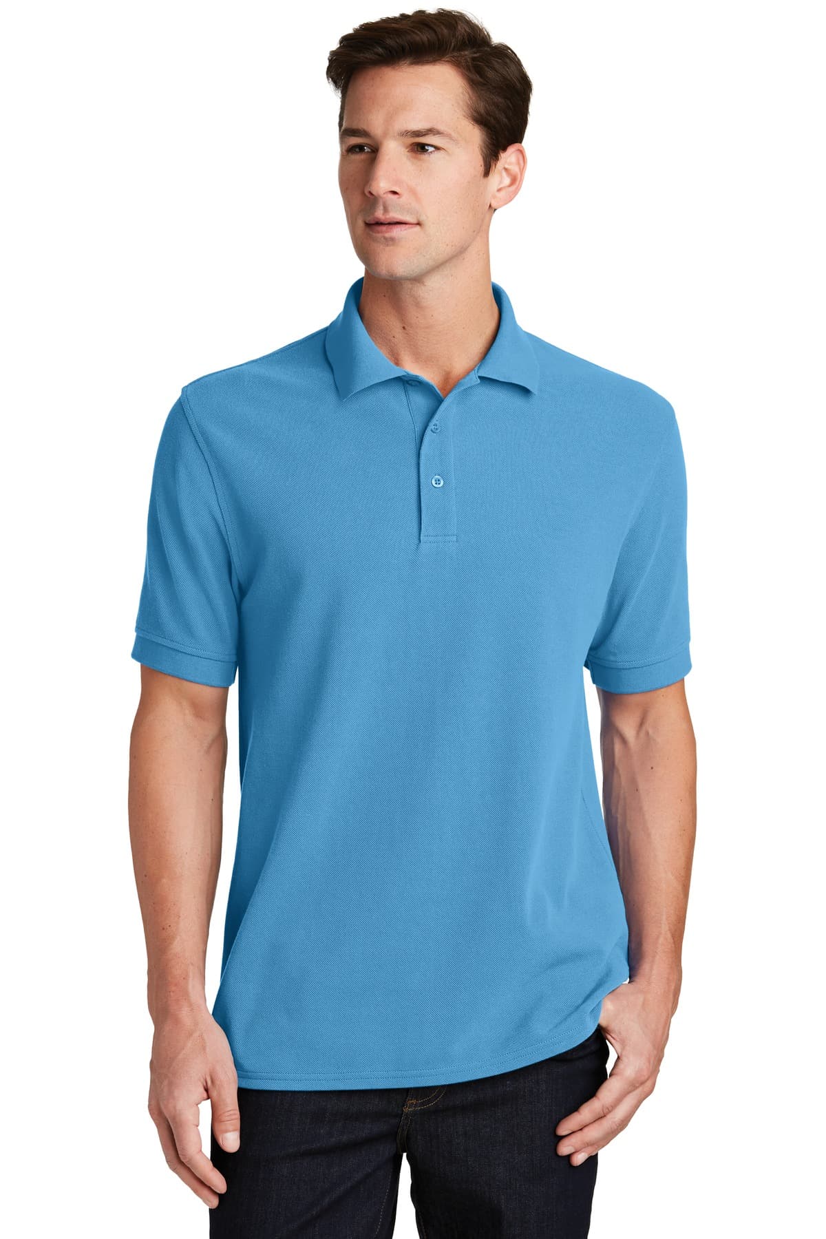 Port & Co Combed Ring Spun Pique Polo. KP1500