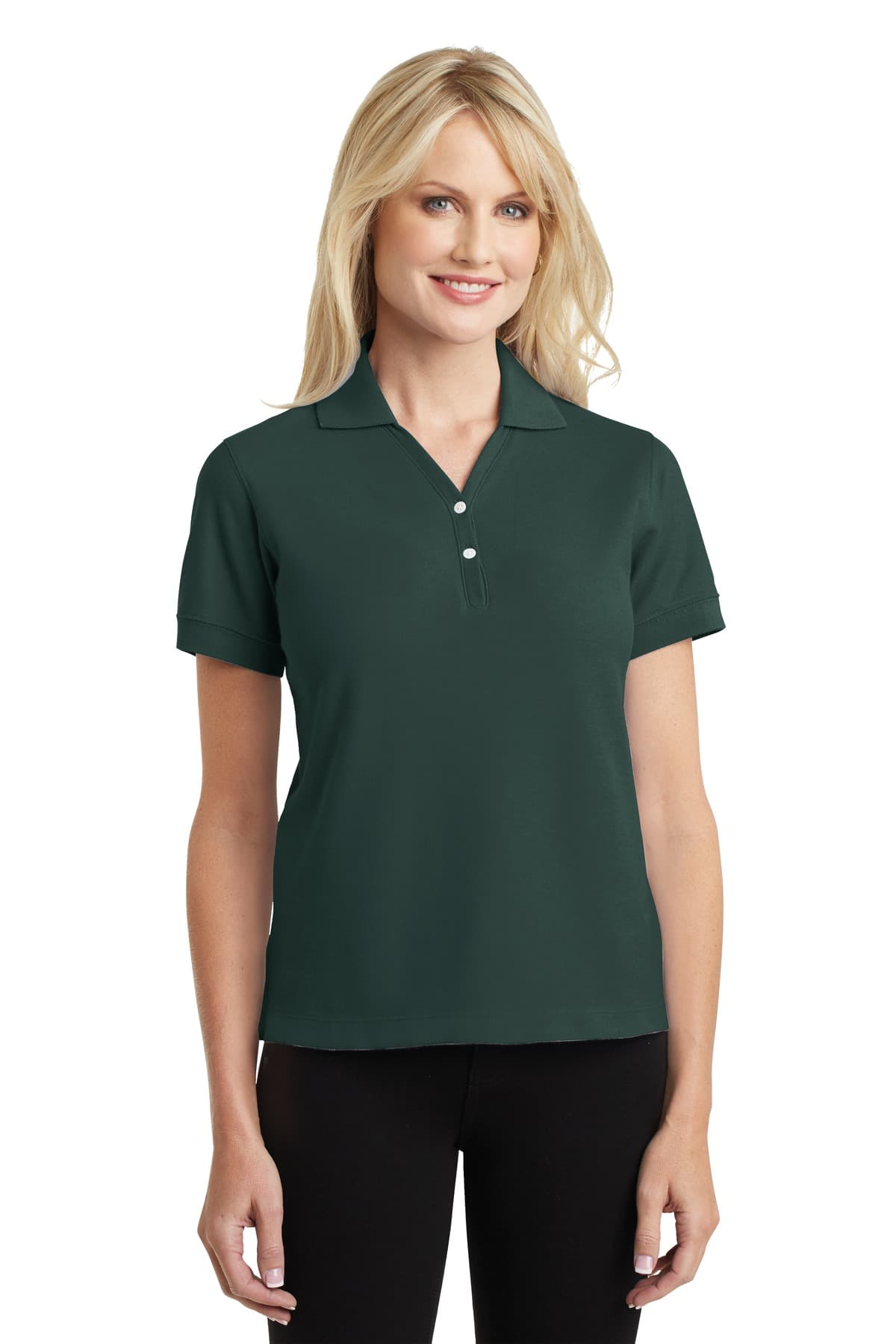 DISCONTINUED Port Authority Ladies 100% Pima Cotton Polo.  L448