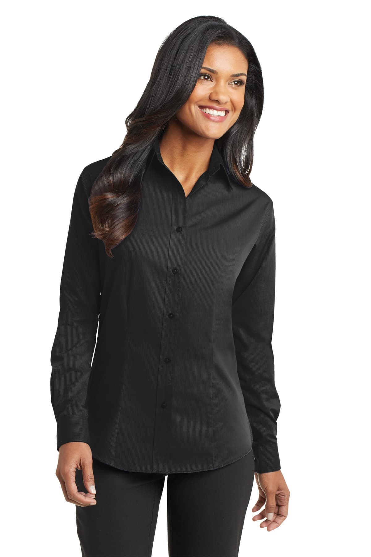 DISCONTINUED Port Authority Ladies Tonal Pattern Easy Care Shirt. L613