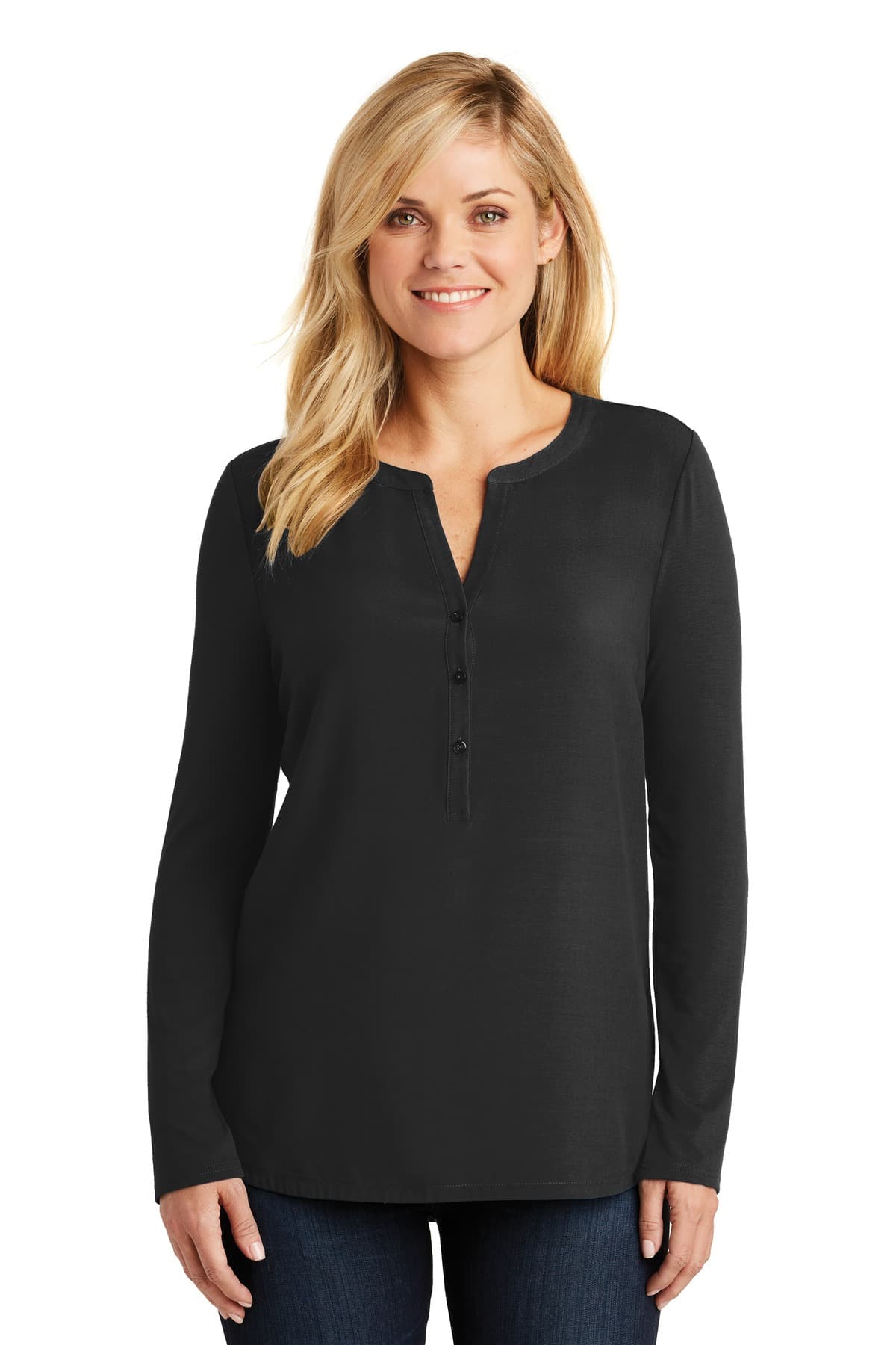 DISCONTINUED Port Authority Women's Concept Henley Tunic. LK5432