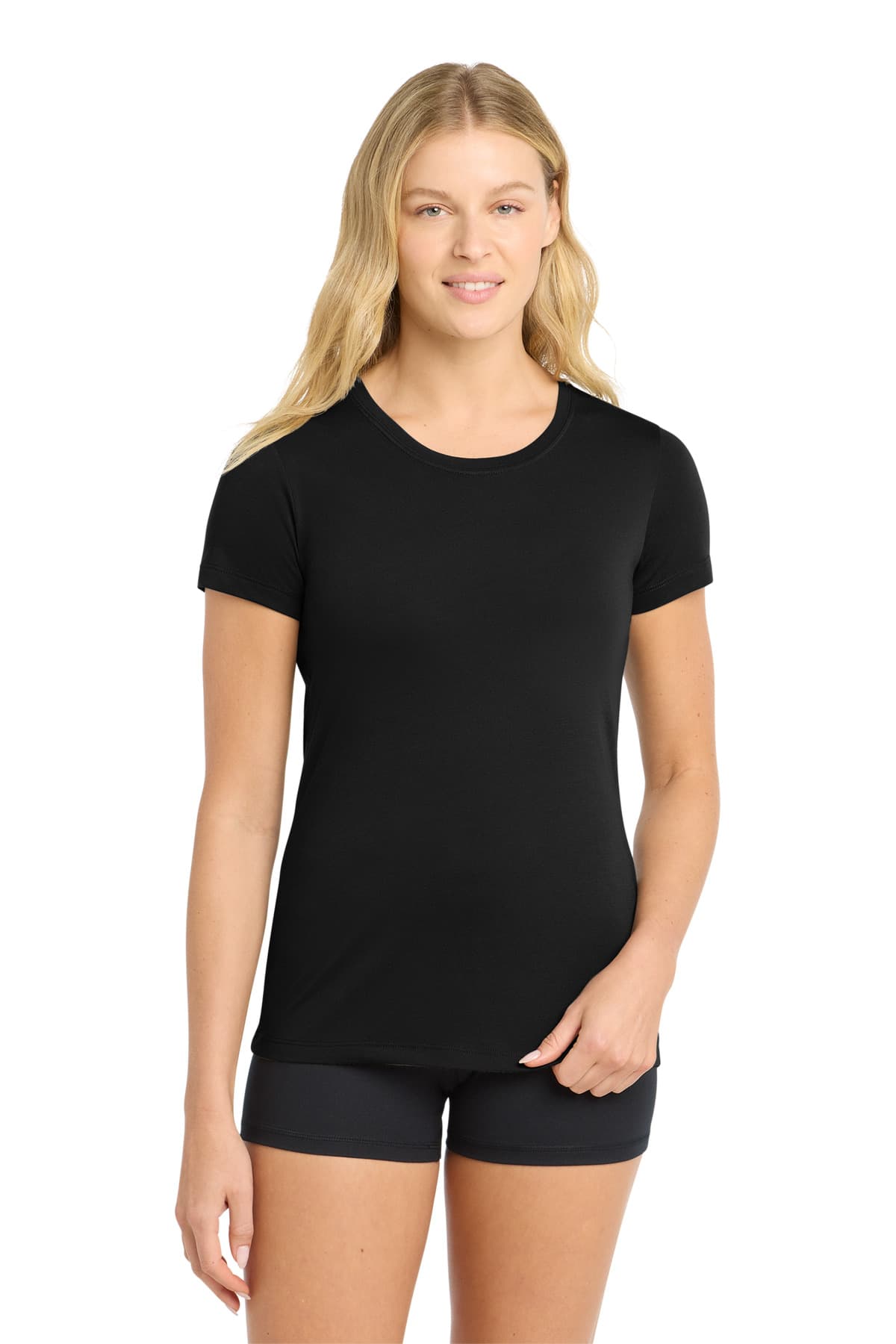 DISCONTINUED Sport-Tek Women's PosiCharge Competitor Cotton Touch Scoop Neck Tee. LST450