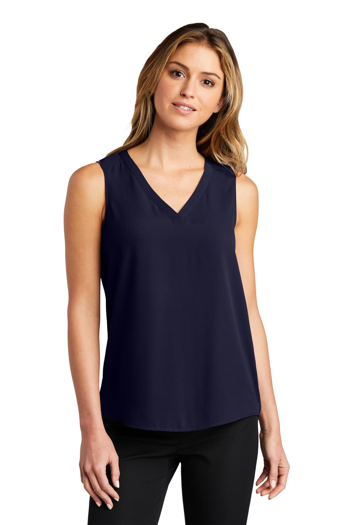 DISCONTINUED Port Authority  Ladies Sleeveless Blouse. LW703