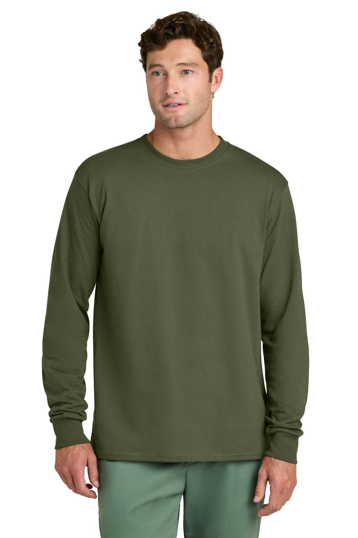 Port & Co Long Sleeve Core Cotton Tee. PC54LS