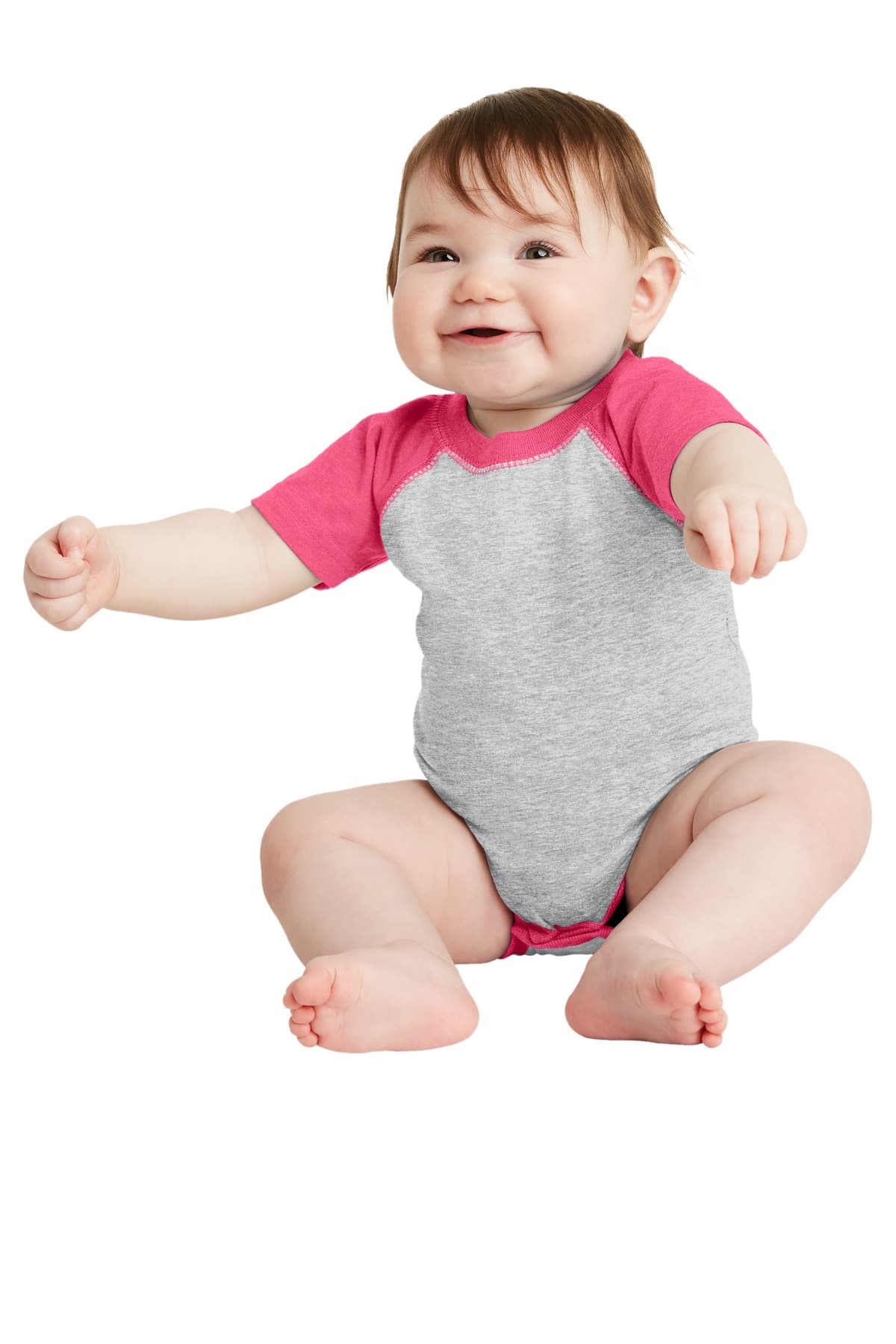 Rabbit Skins Infant Baseball Fine Jersey Bodysuit. RS4430