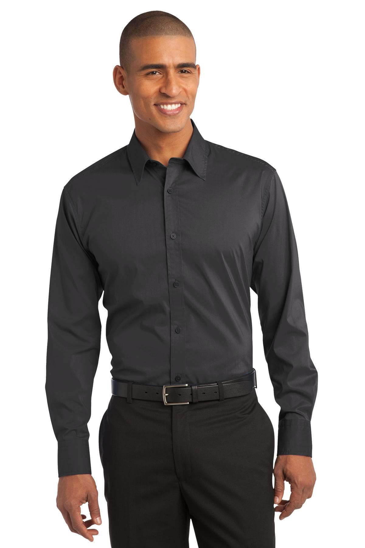 DISCONTINUED Port Authority Stretch Poplin Shirt. S646