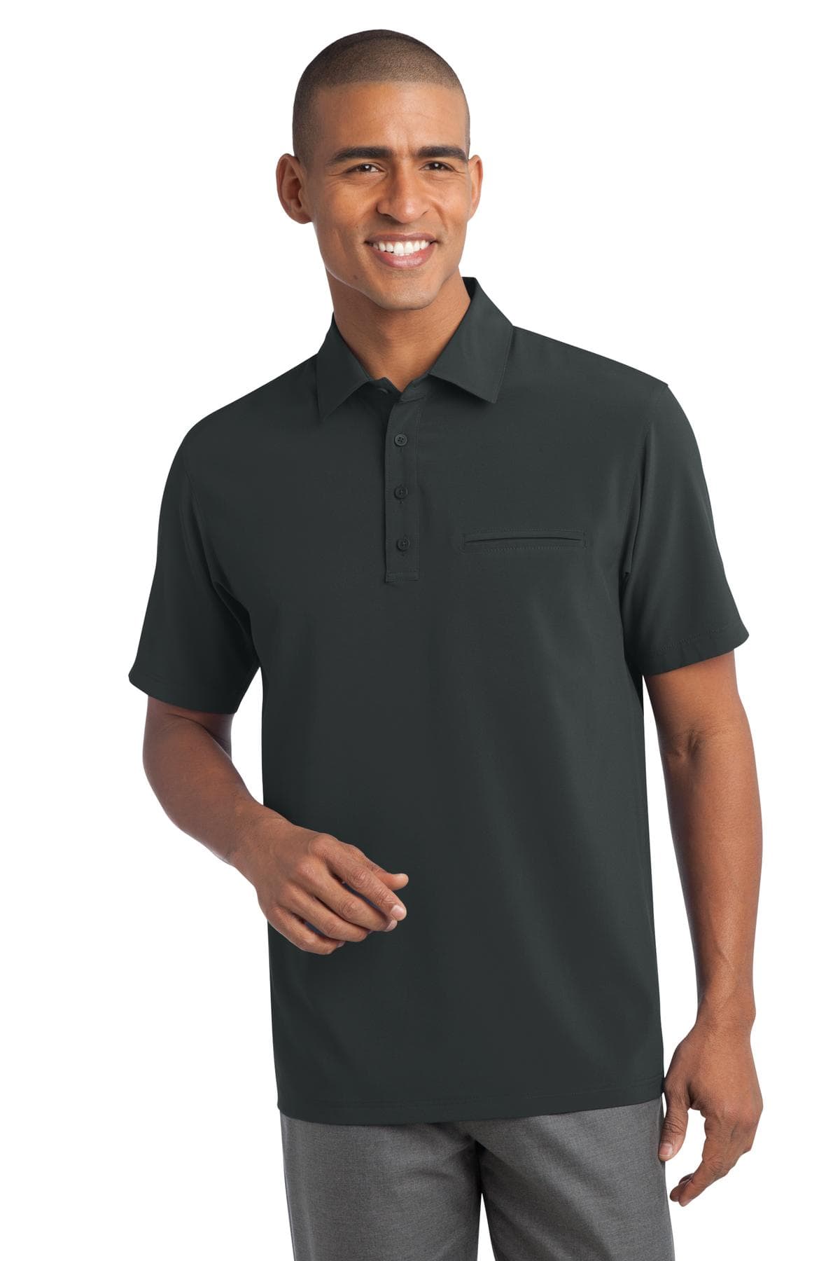 DISCONTINUED Port Authority Ultra Stretch Pocket Polo. S650