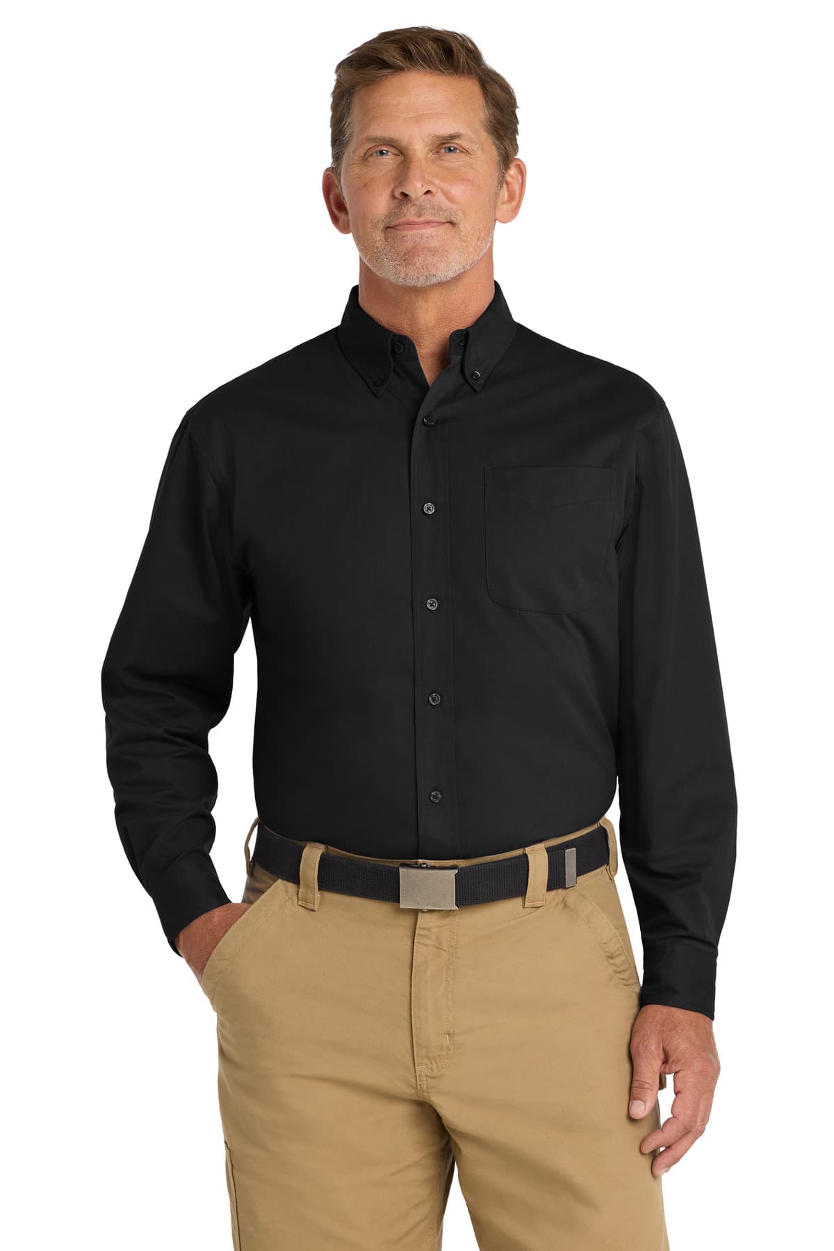 DISCONTINUED CornerStone - Long Sleeve SuperPro Twill Shirt. SP17