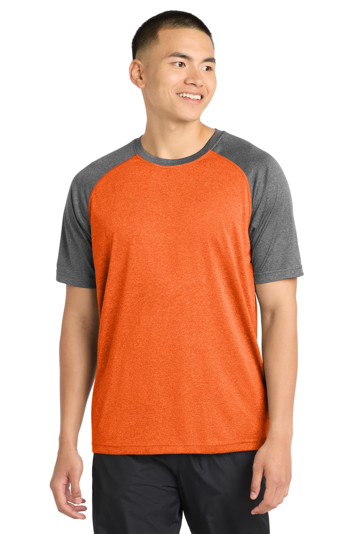 DISCONTINUED Sport-Tek  Heather-On-Heather Contender  Tee. ST362