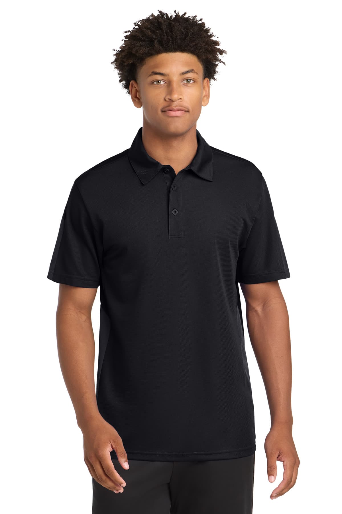 DISCONTINUED Sport-Tek PosiCharge Active Textured Colorblock Polo. ST695