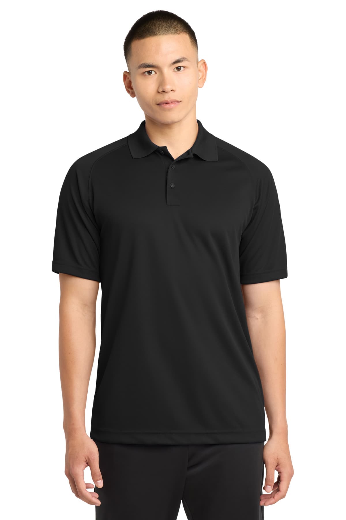 Sport-Tek Dry Zone Raglan Polo. T475