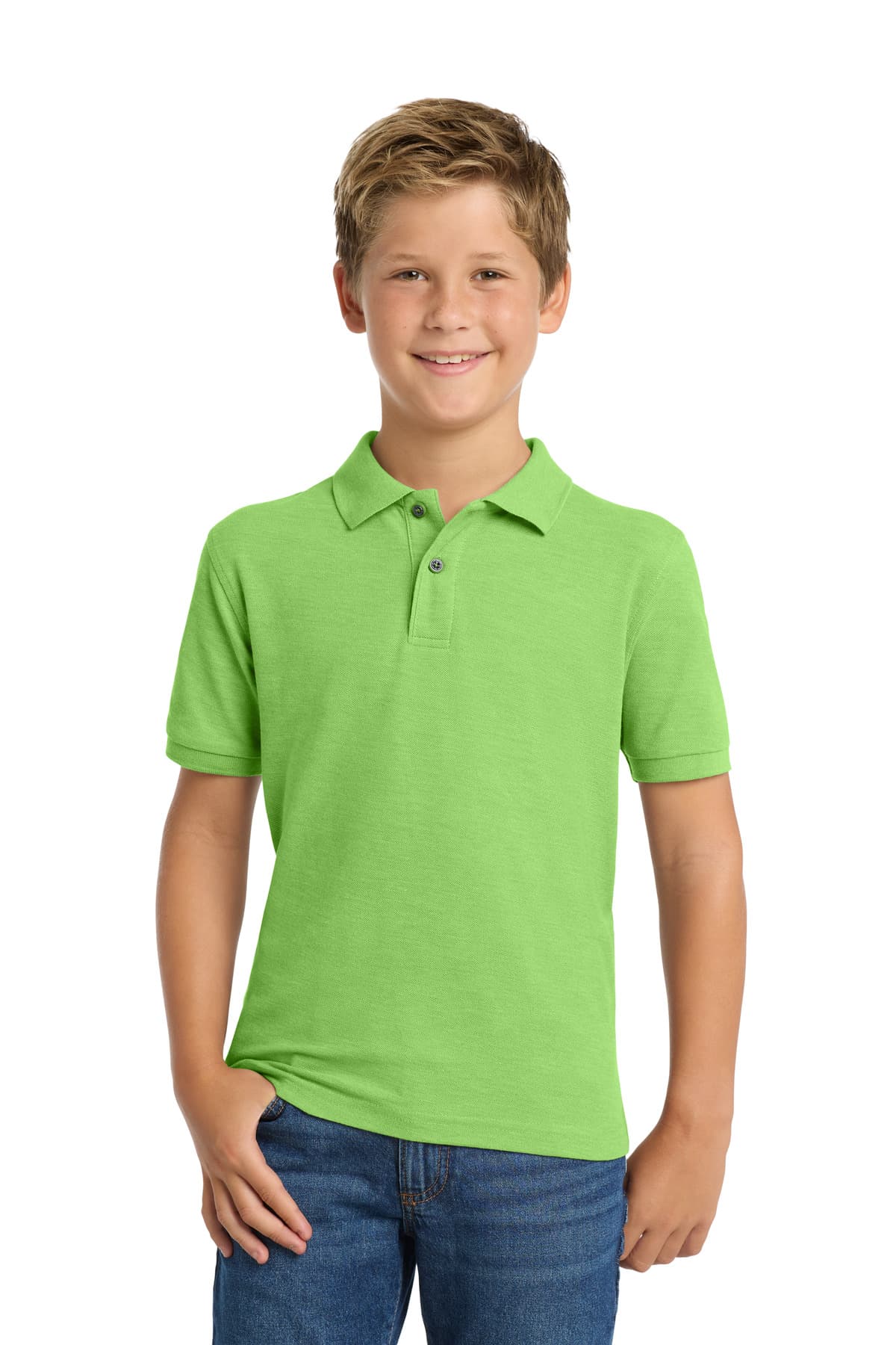 Port Authority Youth Silk Touch Polo.  Y500