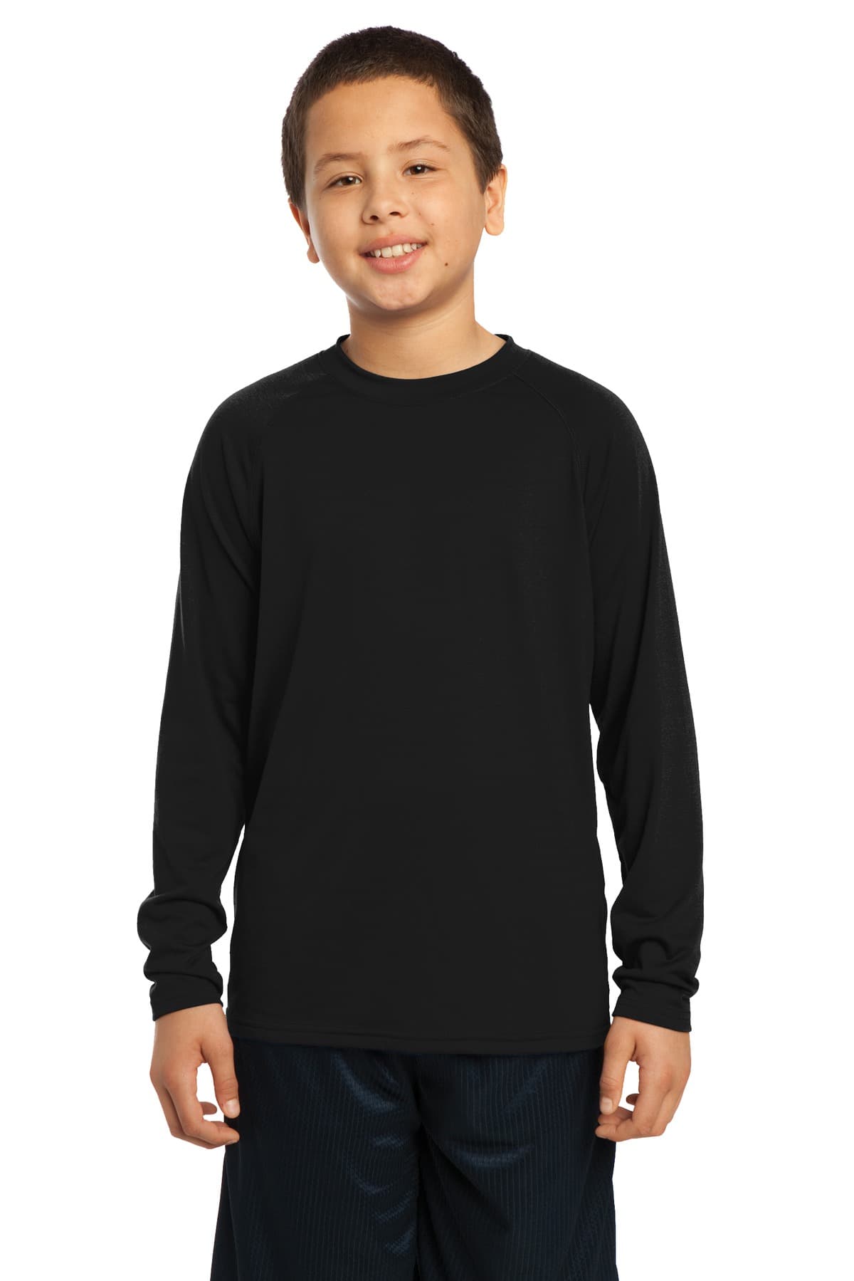 DISCONTINUED Sport-Tek Youth Long Sleeve Ultimate Performance Crew. YST700LS