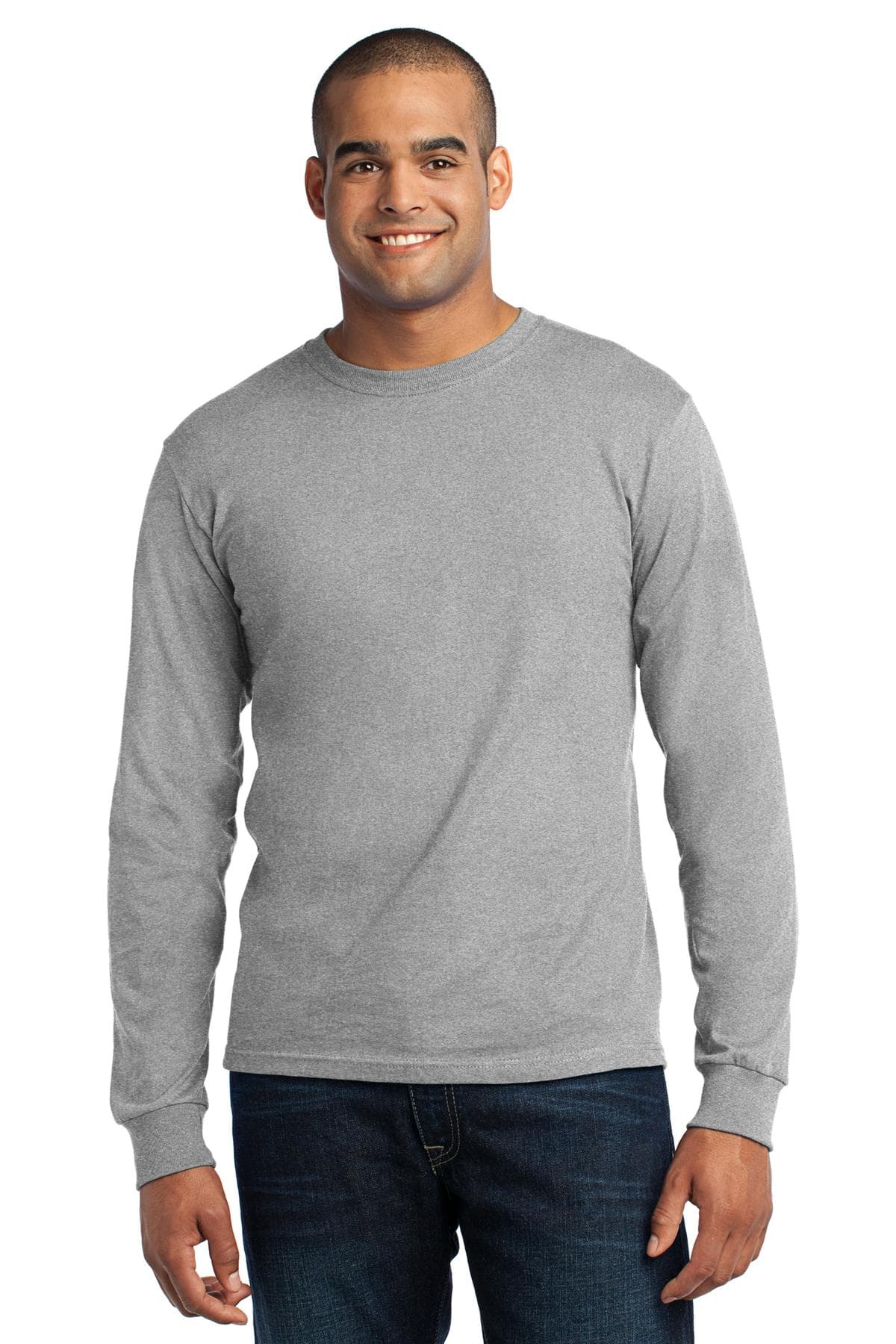 DISCONTINUED Port & Company - Long Sleeve All-American Tee. USA100LS