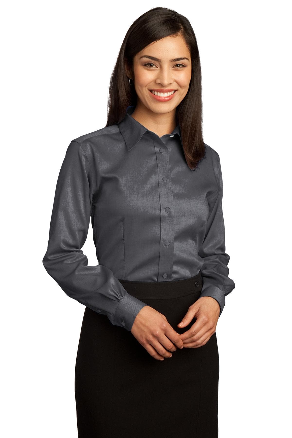 DISCONTINUED Red House - Ladies Non-Iron Pinpoint Oxford Shirt.  RH25