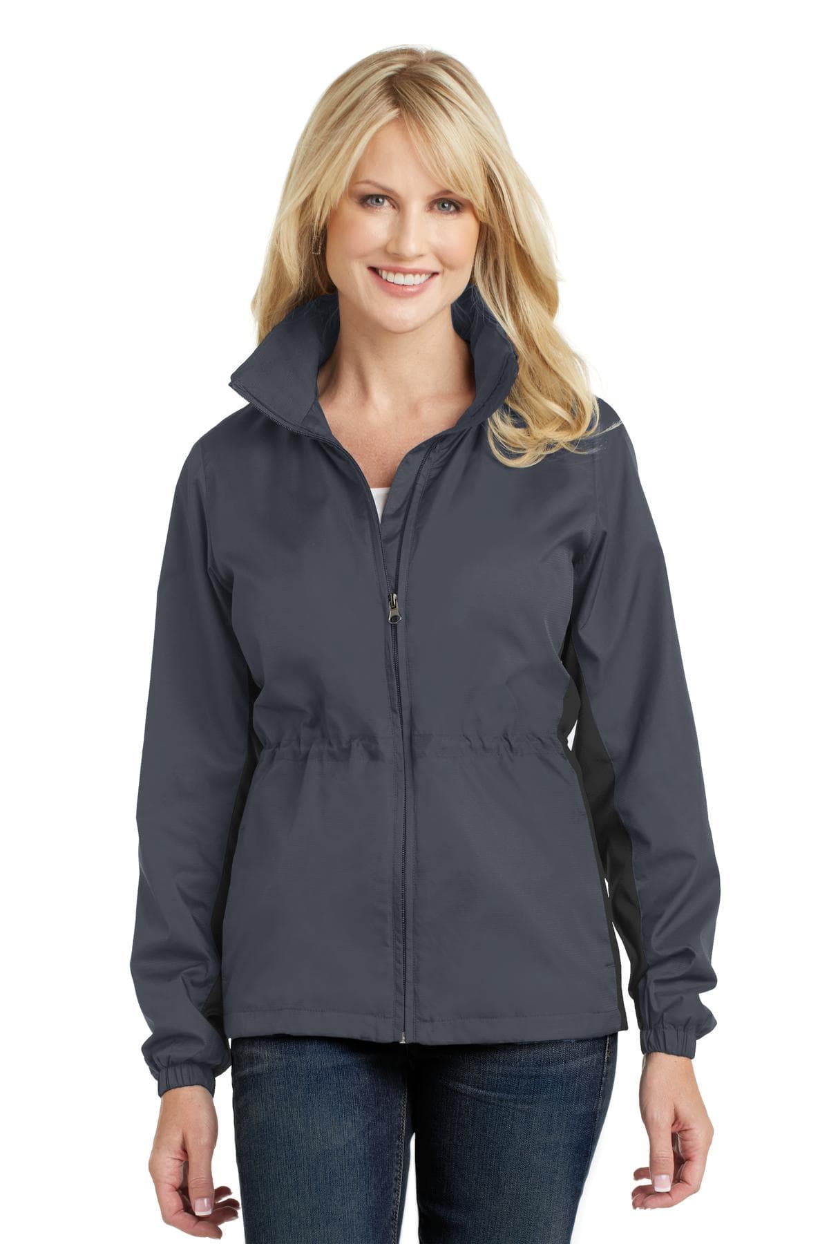 DISCONTINUED Port Authority Ladies Core Colorblock Wind Jacket. L330