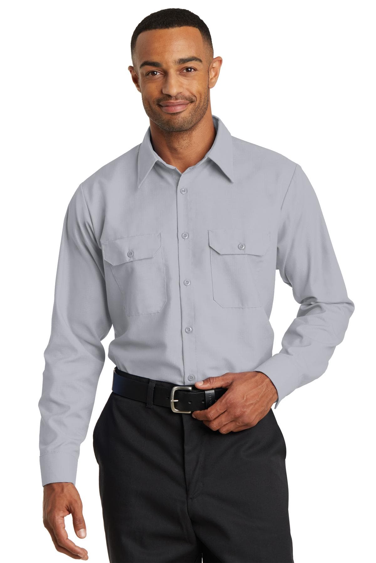DISCONTINUED Red Kap Long Sleeve Solid Ripstop Shirt. SY50