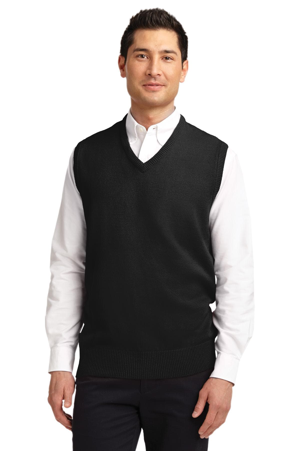 DISCONTINUED Port Authority Value V-Neck Sweater Vest. SW301