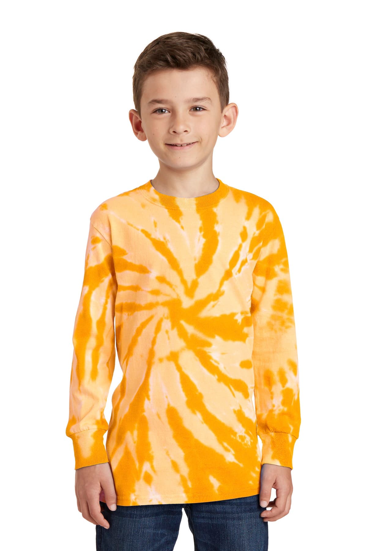DISCONTINUED Port & Company Youth Tie-Dye Long Sleeve Tee.  PC147YLS