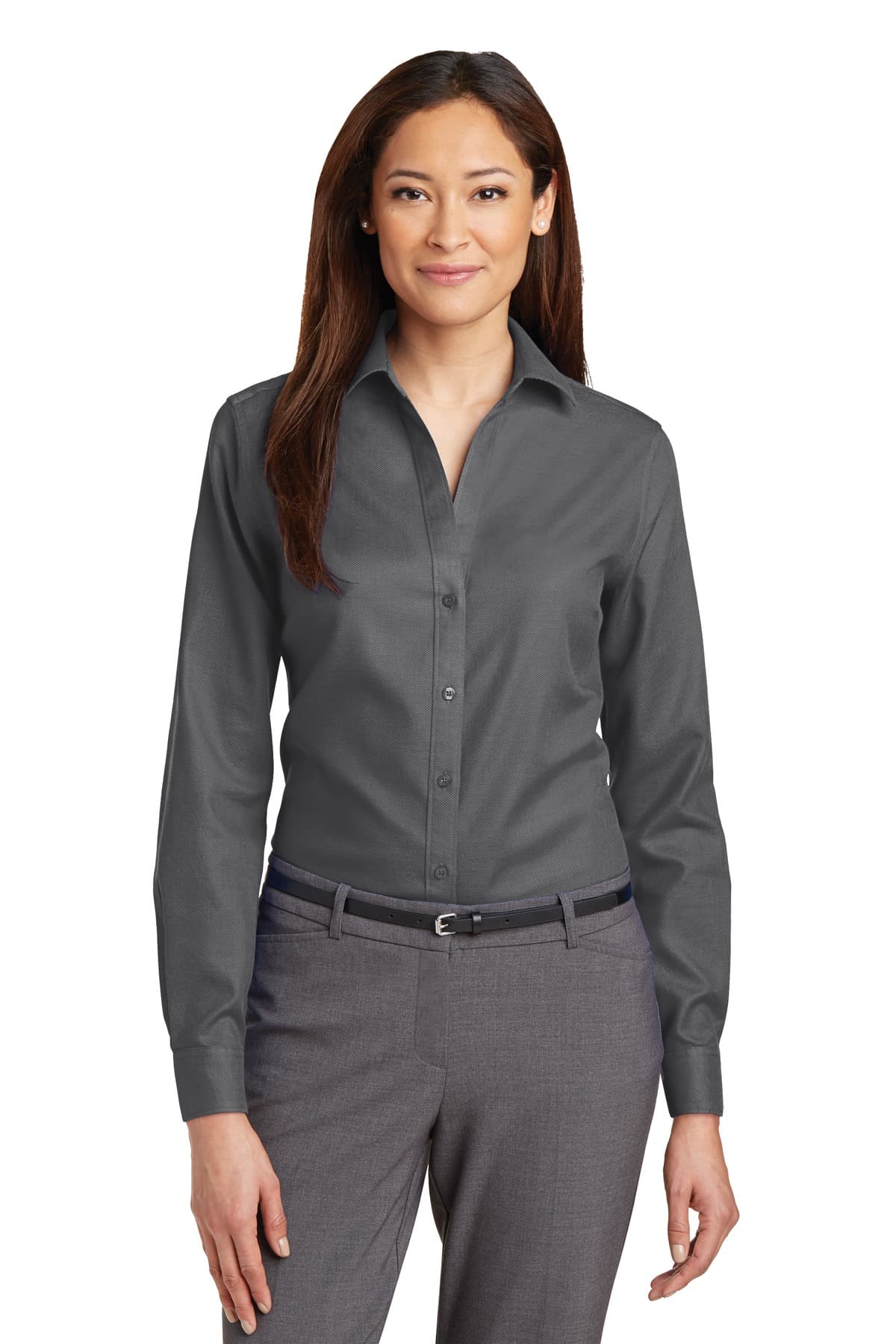 DISCONTINUED Red House Ladies Non-Iron Diamond Dobby Shirt. RH77