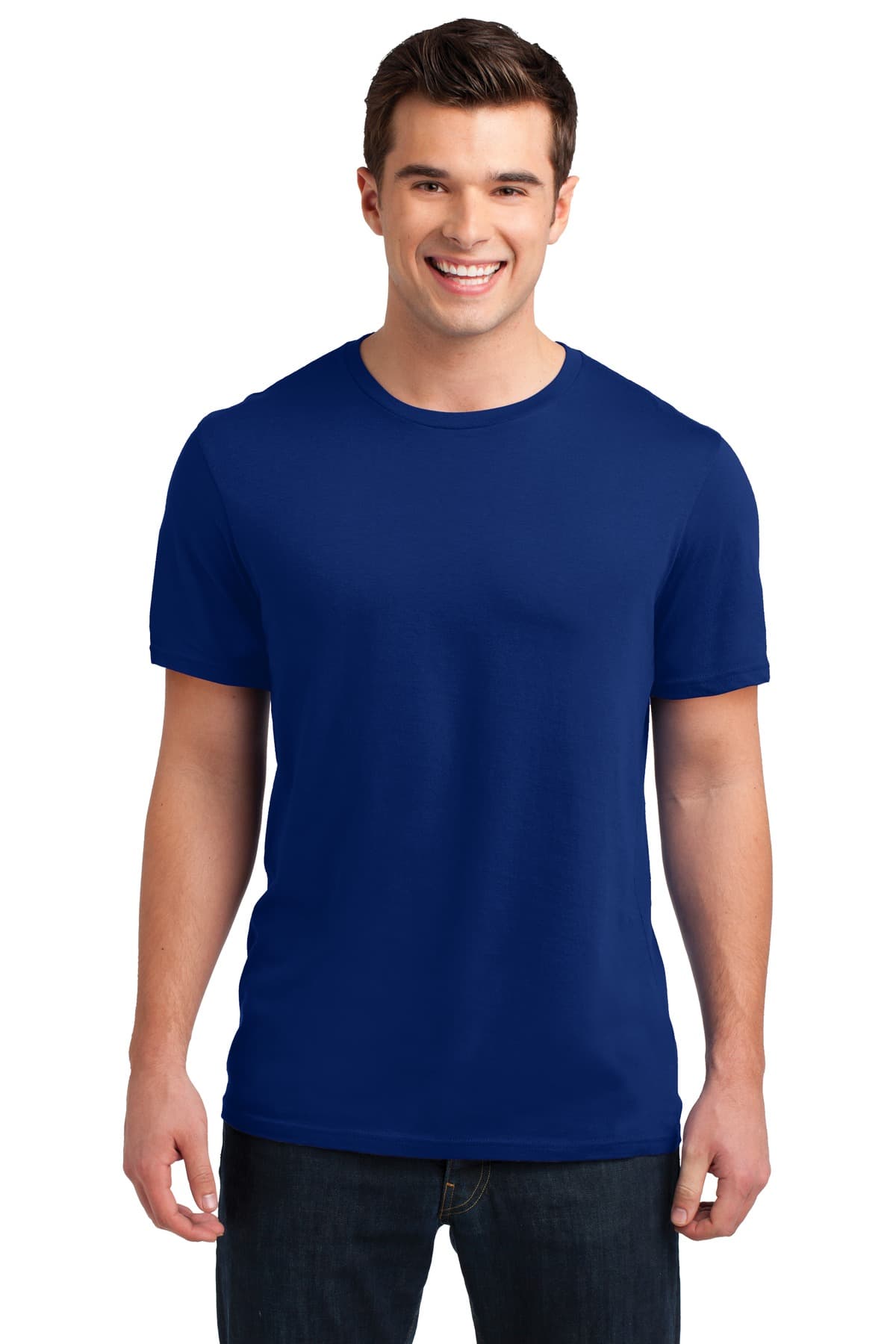 DISCONTINUED District Young Mens Soft Wash Crew Tee. DT4000