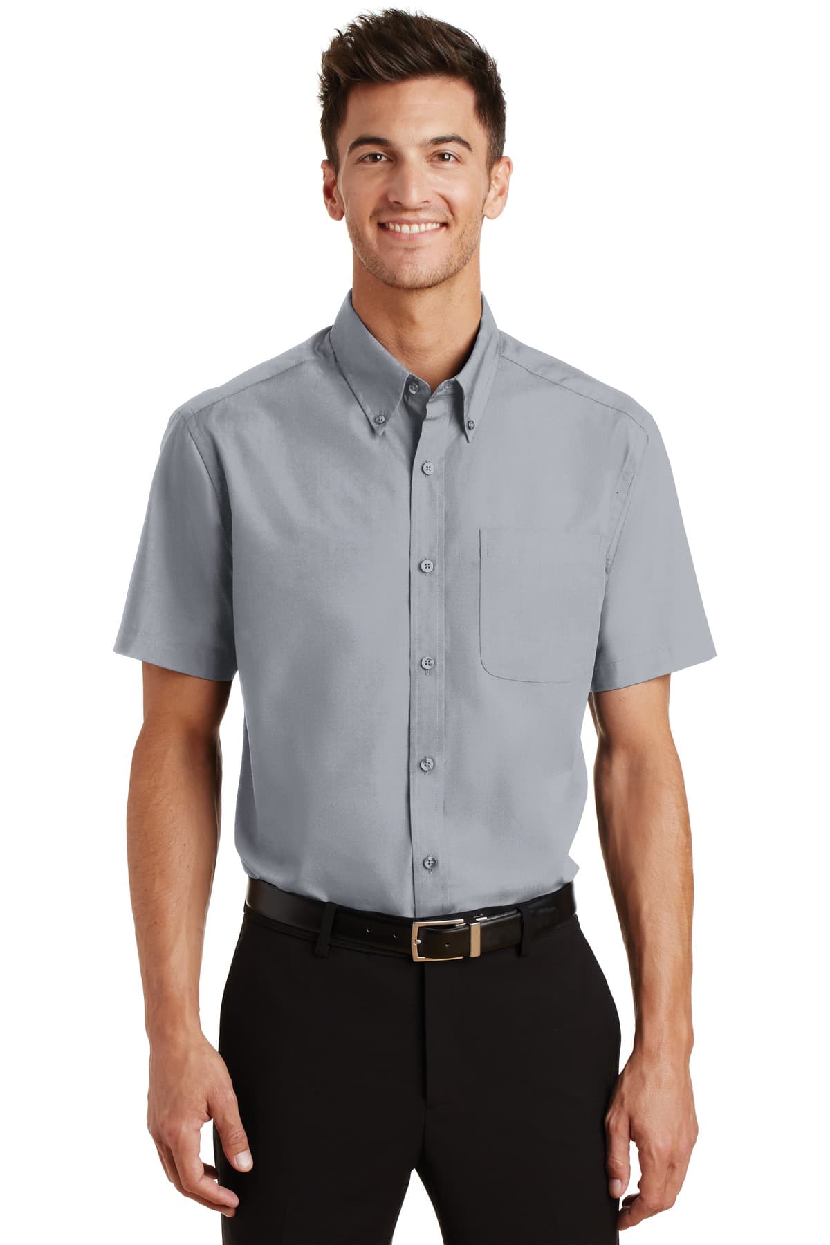 DISCONTINUED Port Authority Short Sleeve Value Poplin Shirt. S633