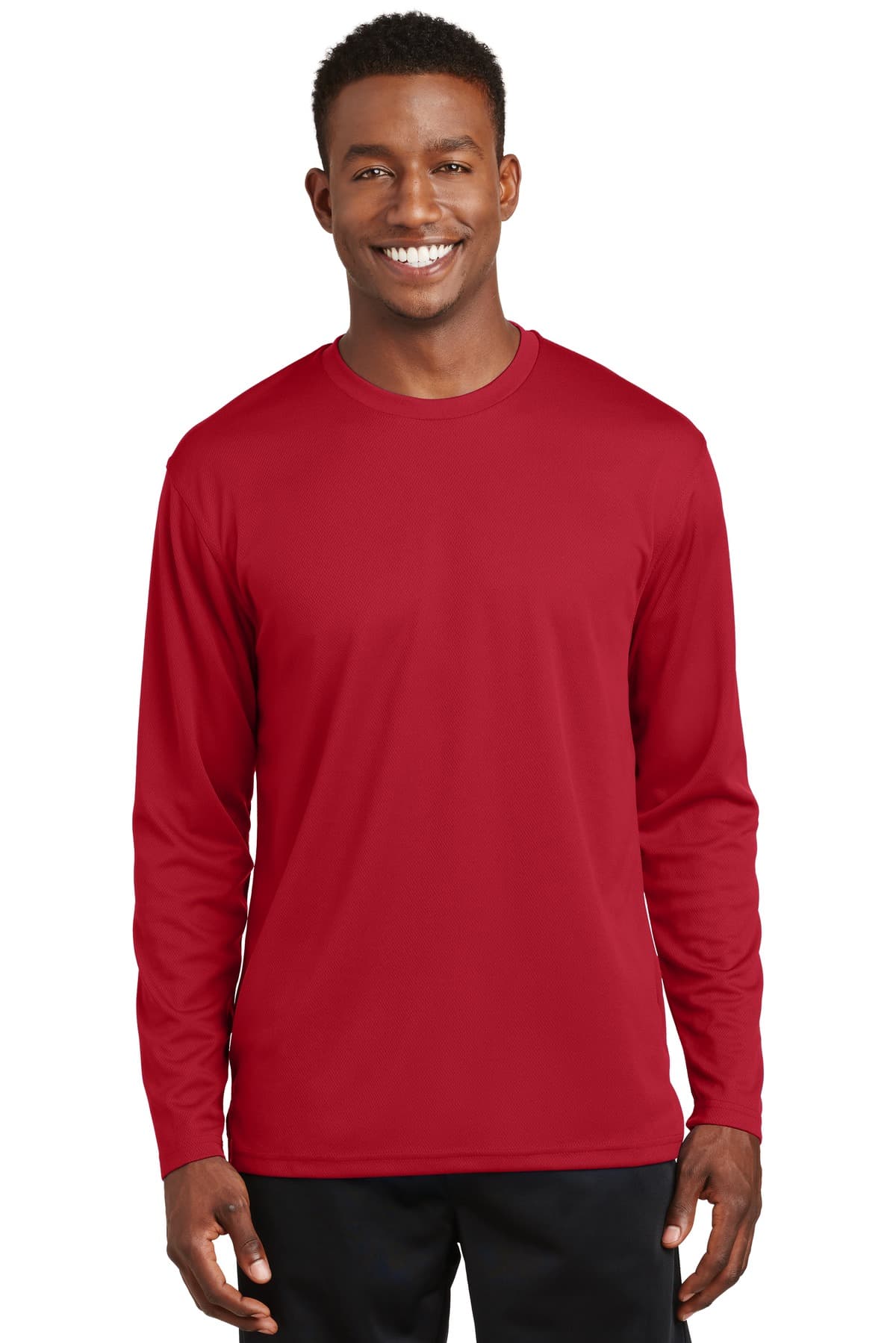 DISCONTINUED Sport-Tek Dri-Mesh Long Sleeve T-Shirt.  K368