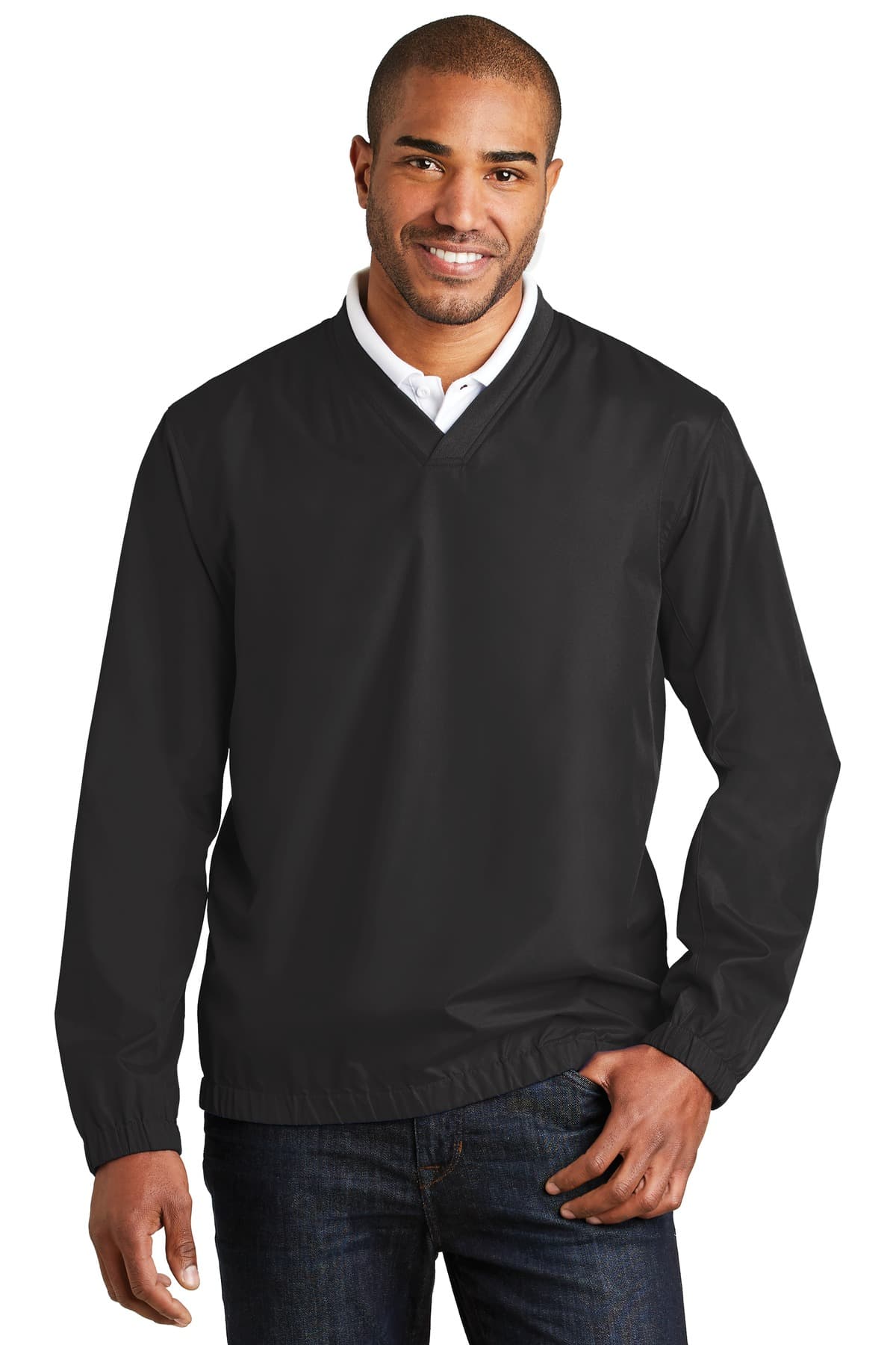 DISCONTINUED Port Authority Zephyr V-Neck Pullover. J342