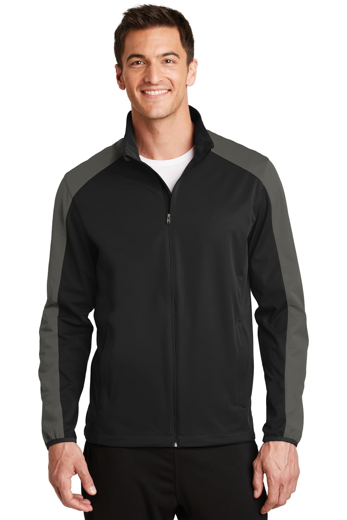 DISCONTINUED Port Authority Active Colorblock Soft Shell Jacket. J718