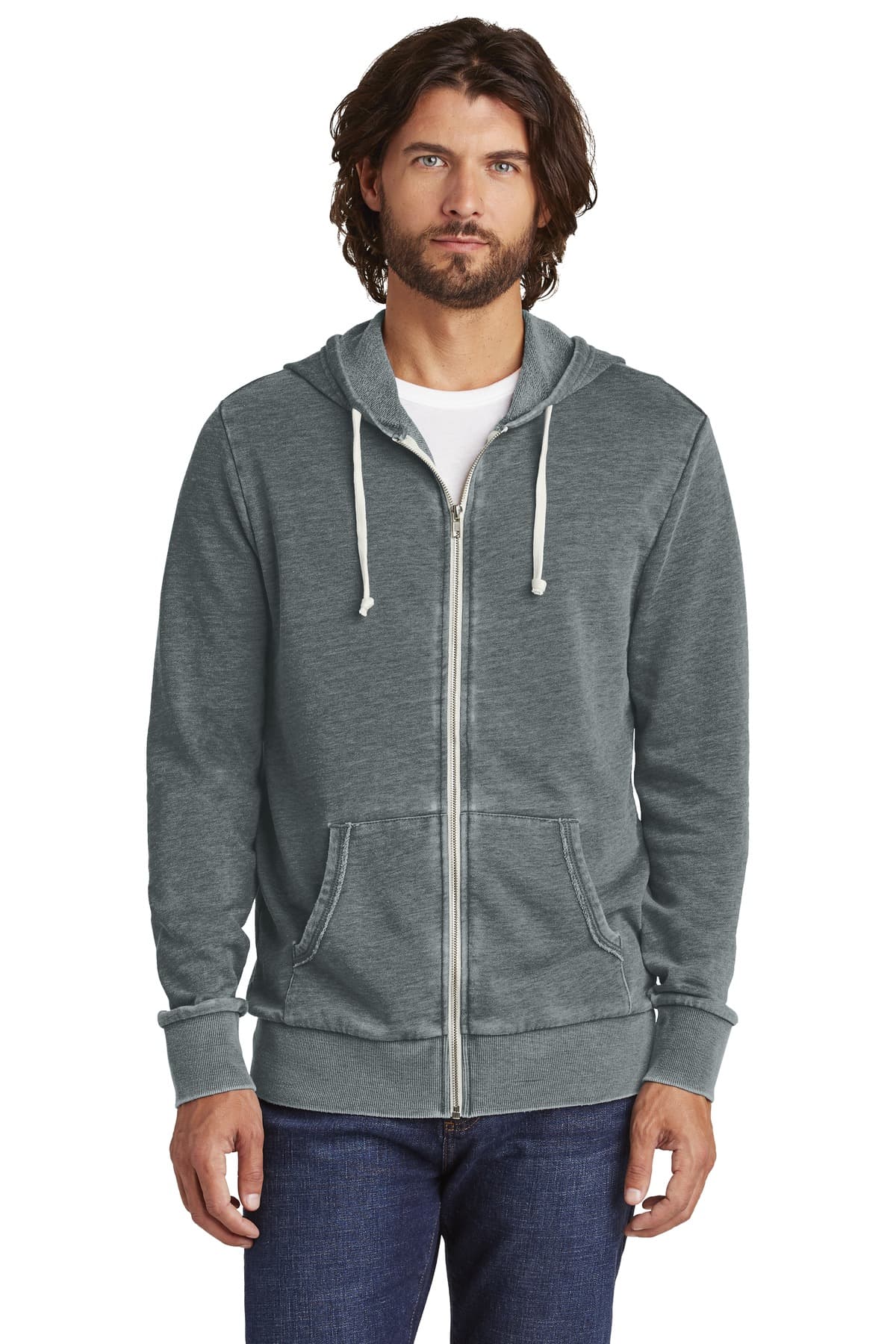 DISCONTINUED Alternative Burnout Laid-Back Zip Hoodie. AA8636