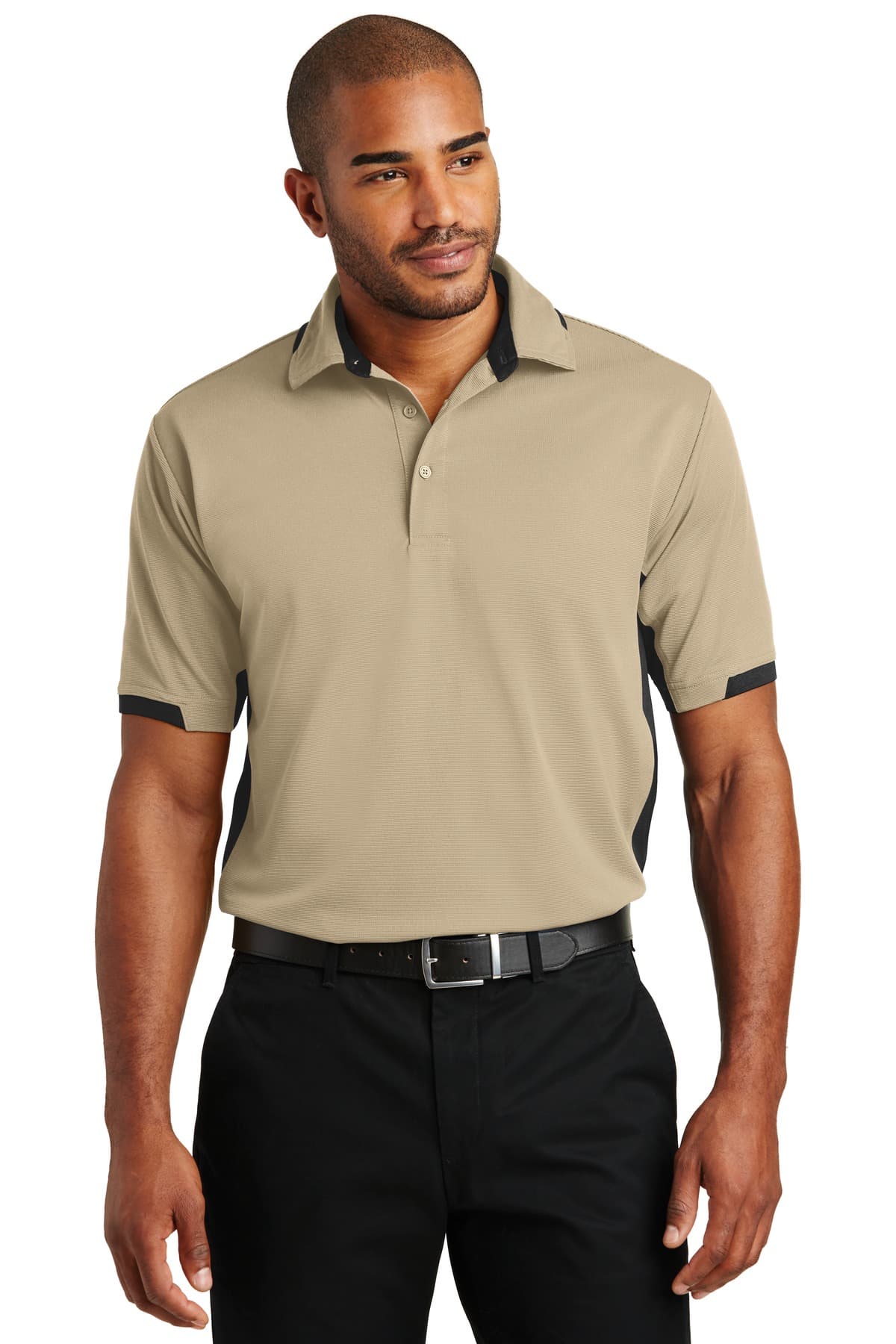 DISCONTINUED Port Authority Dry Zone Colorblock Ottoman Polo. K524
