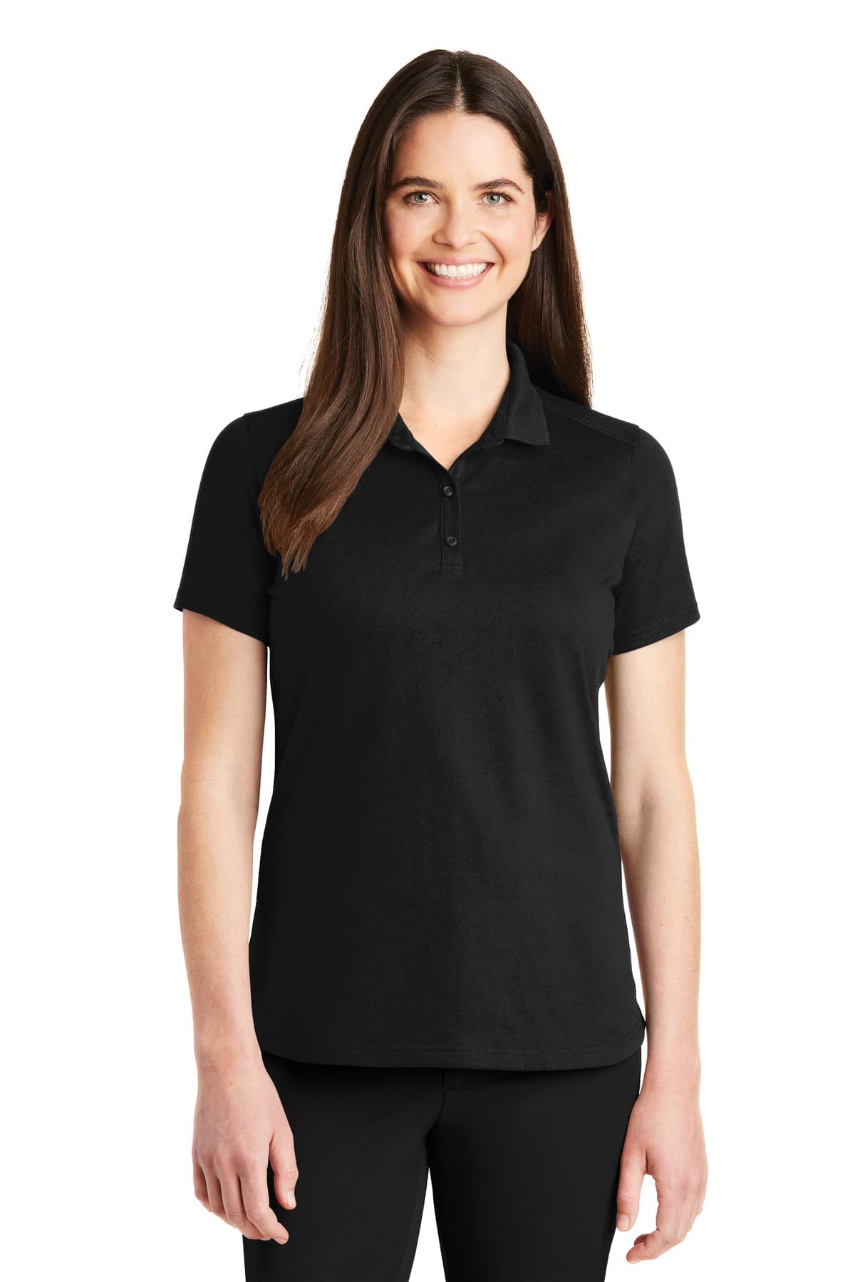 DISCONTINUED Port Authority Ladies SuperPro Knit Polo. LK164