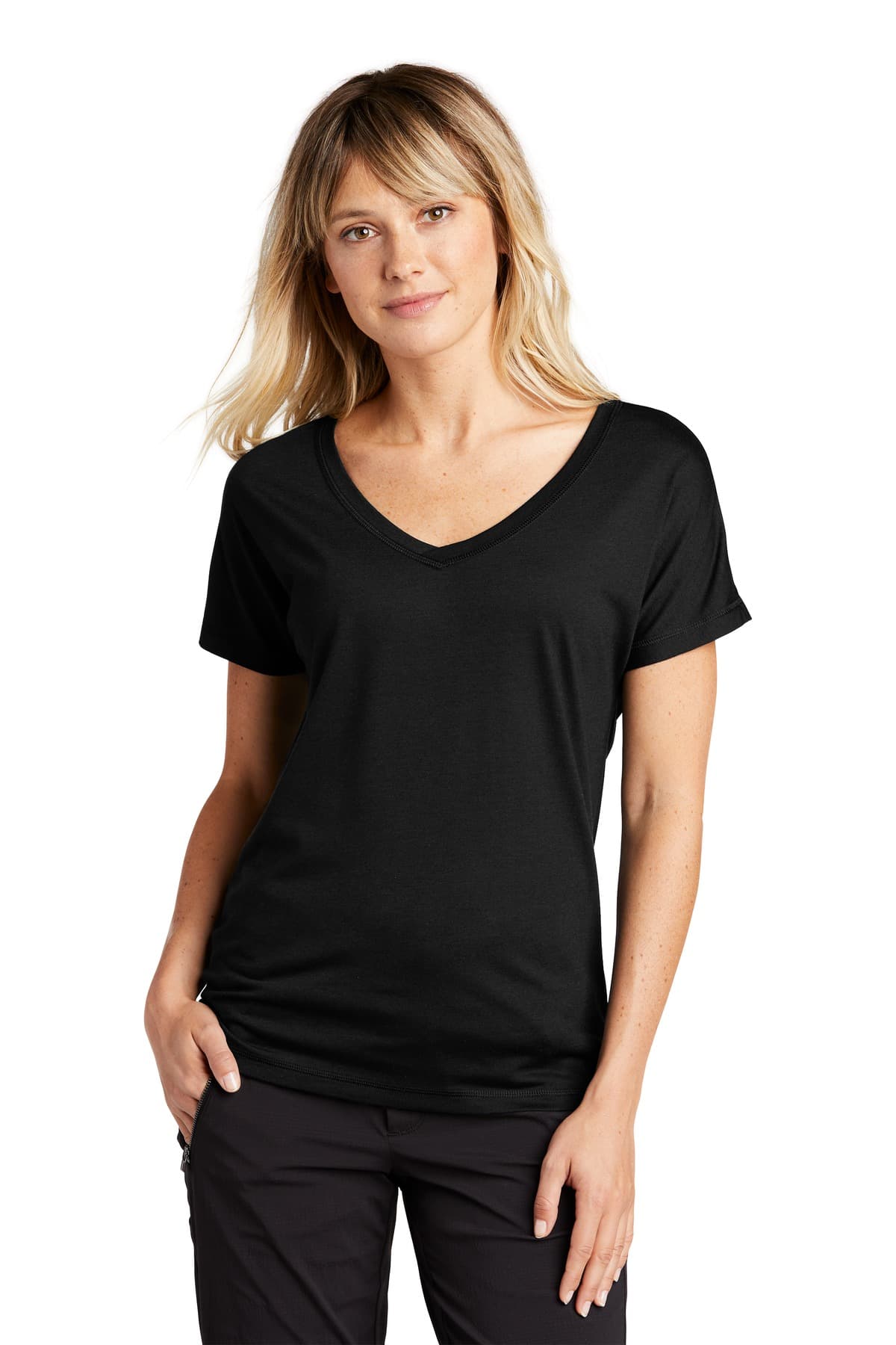DISCONTINUED Sport-Tek  Women's PosiCharge  Tri-Blend Wicking Dolman Tee. LST401