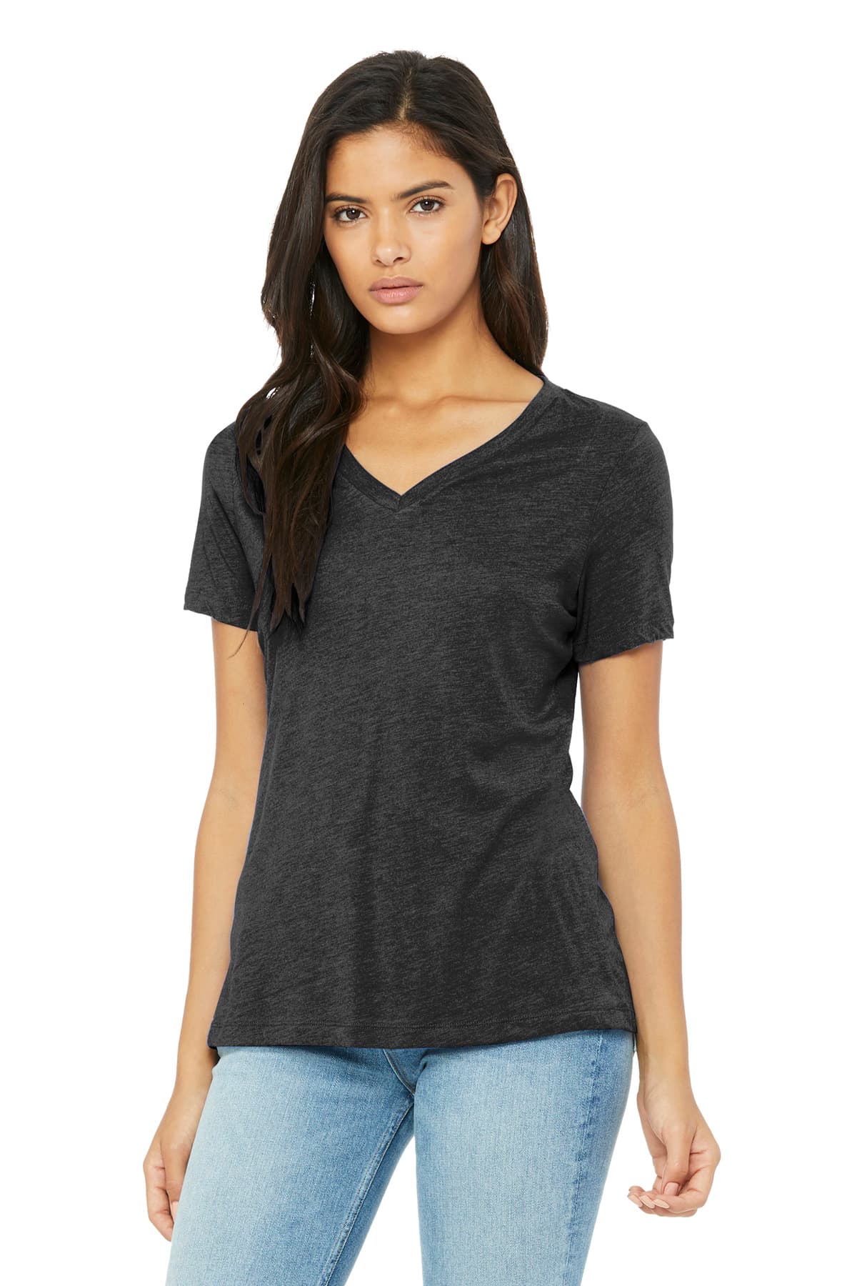 DISCONTINUED BELLA+CANVAS Women's Relaxed Triblend V-Neck Tee BC6415