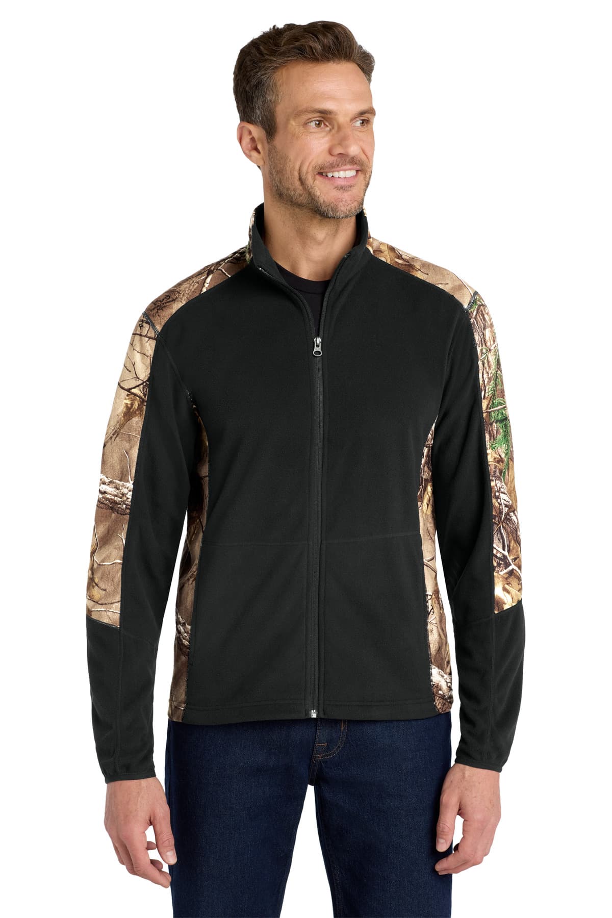 DISCONTINUED Port Authority Camouflage Microfleece Full-Zip Jacket. F230C