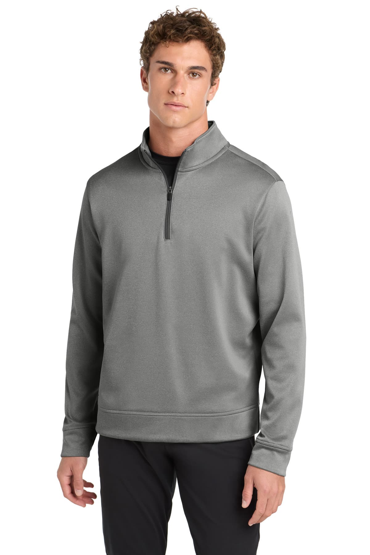DISCONTINUED Sport-Tek  PosiCharge  Sport-Wick  Heather Fleece 1/4-Zip Pullover. ST263