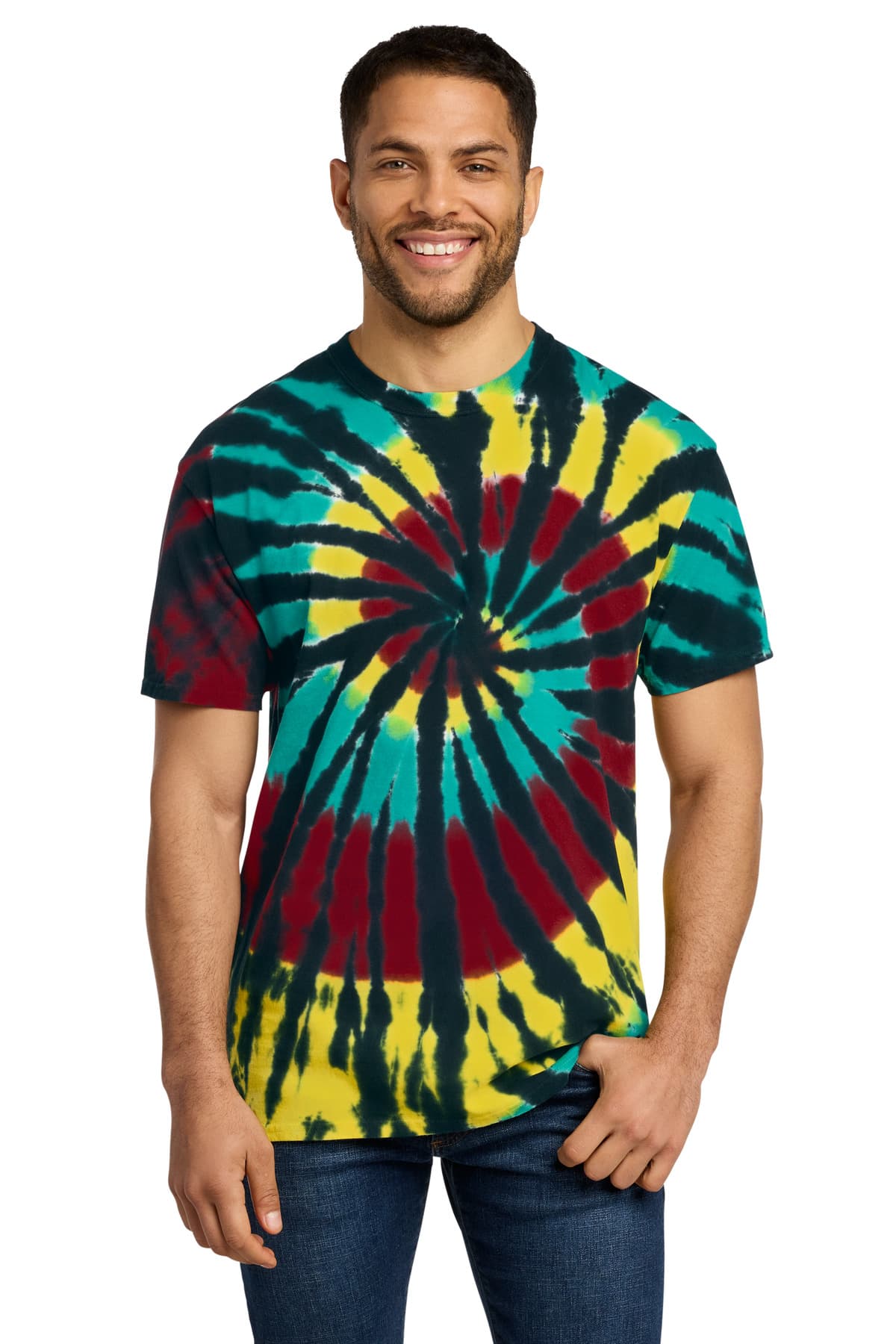 Port & Co Tie-Dye Tee. PC147