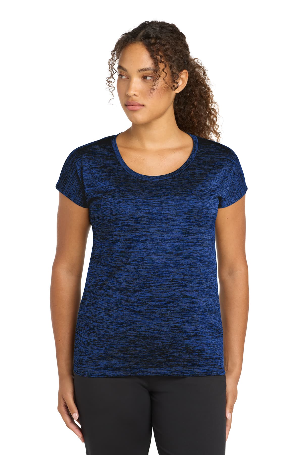 DISCONTINUED Sport-Tek Women's PosiCharge Electric Heather Sporty Tee. LST390